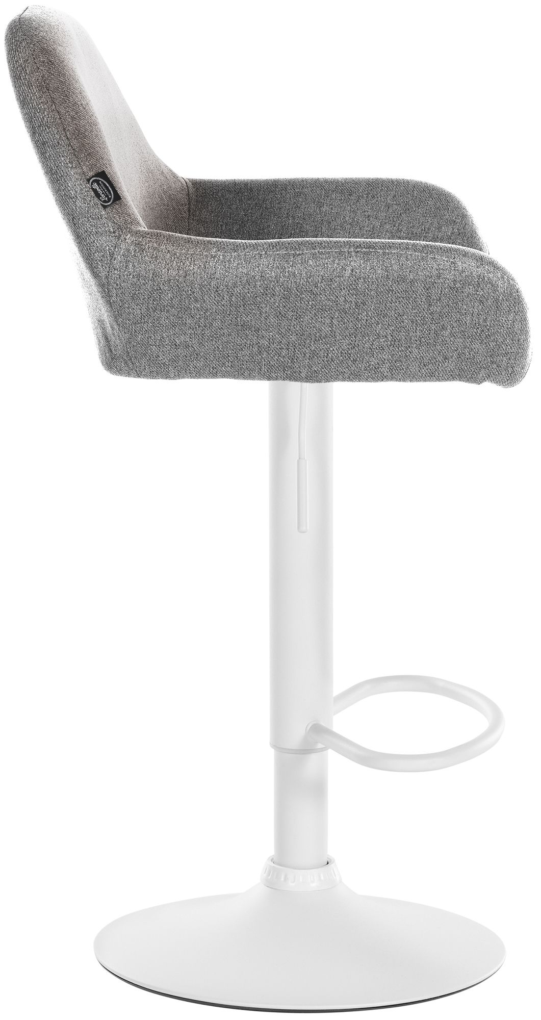 Lot de 2 tabourets de bar Braga en tissu
