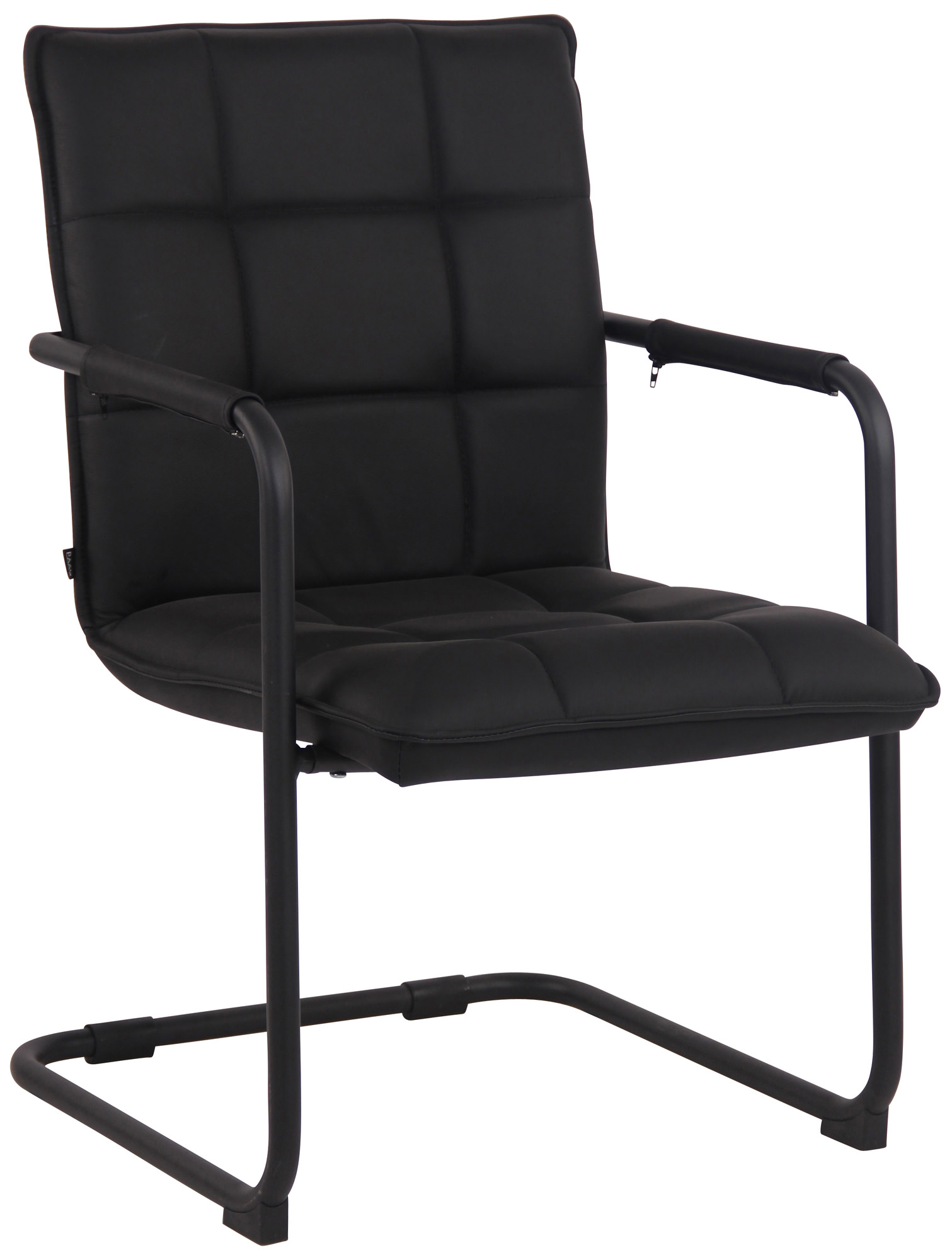Chaise Cantilever Gandia en Véritable Cuir