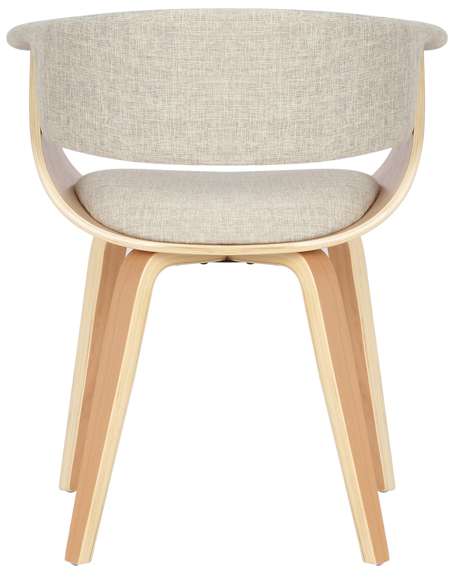 Lot de 2 chaises de salle a manger Bruce en tissu