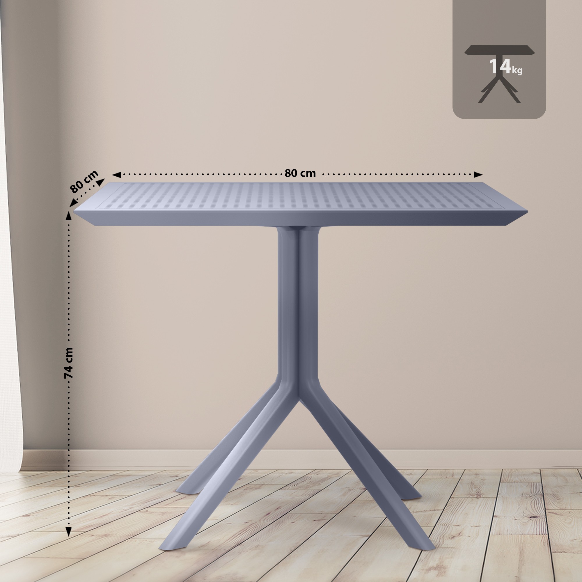 Table Sky 80 x 80 cm
