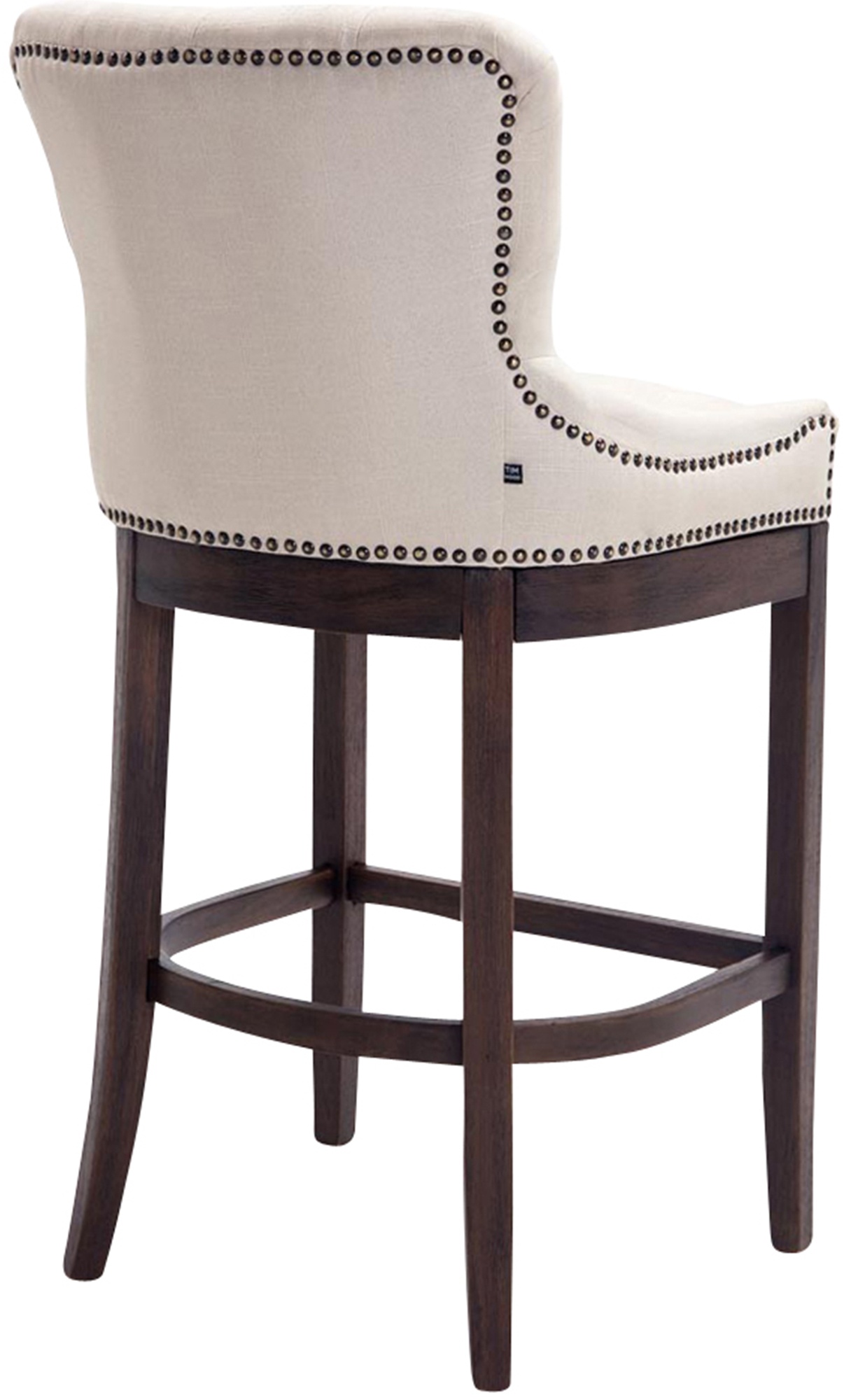 Tabouret de bar Lakewood tissu Piètement antique