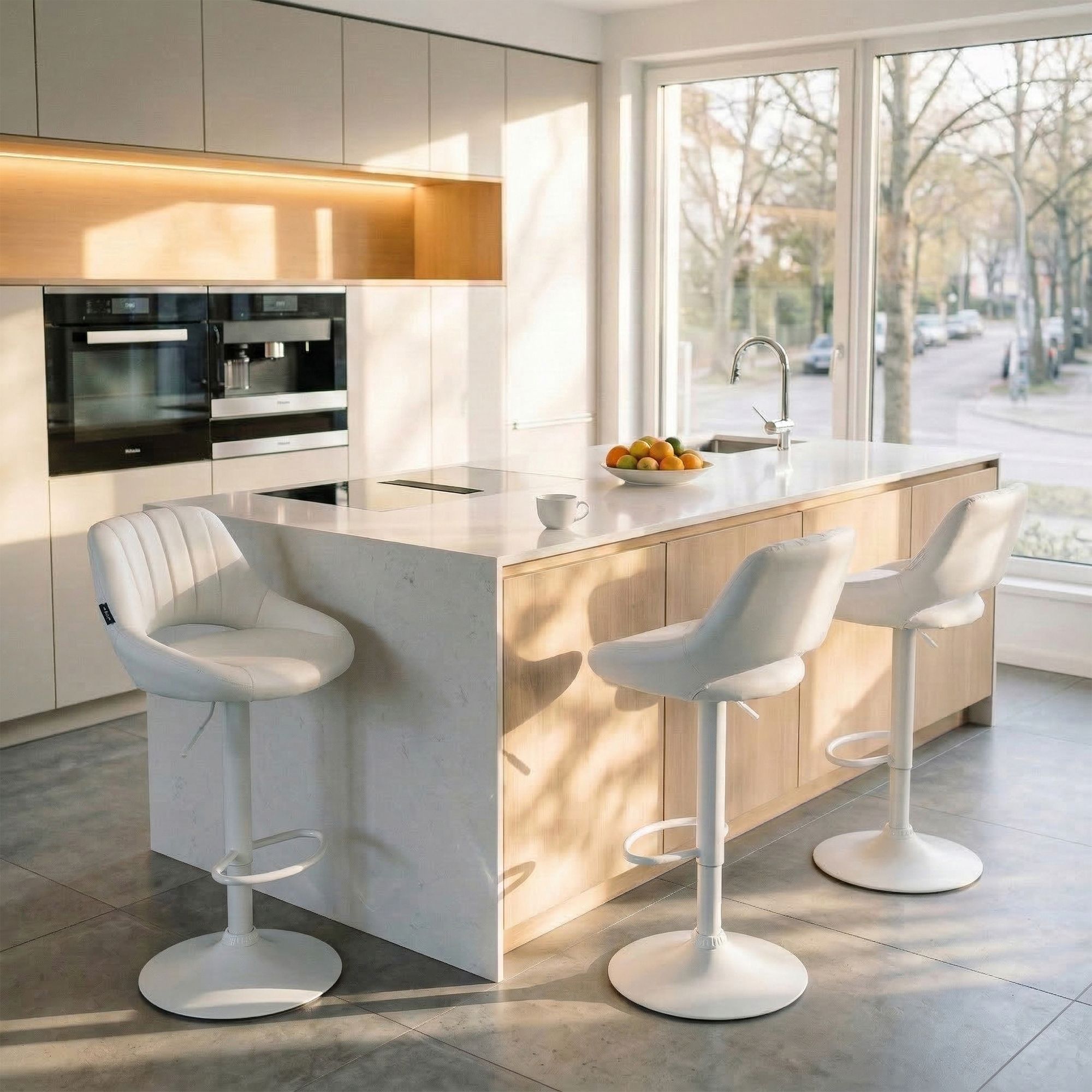 Tabouret de bar Milet en similicuir