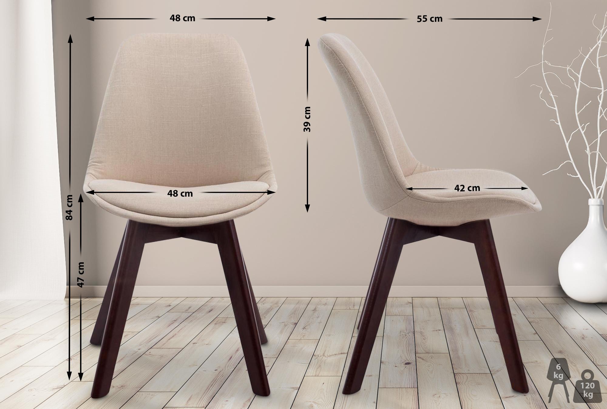 Chaise de visiteur Borneo V2 tissu