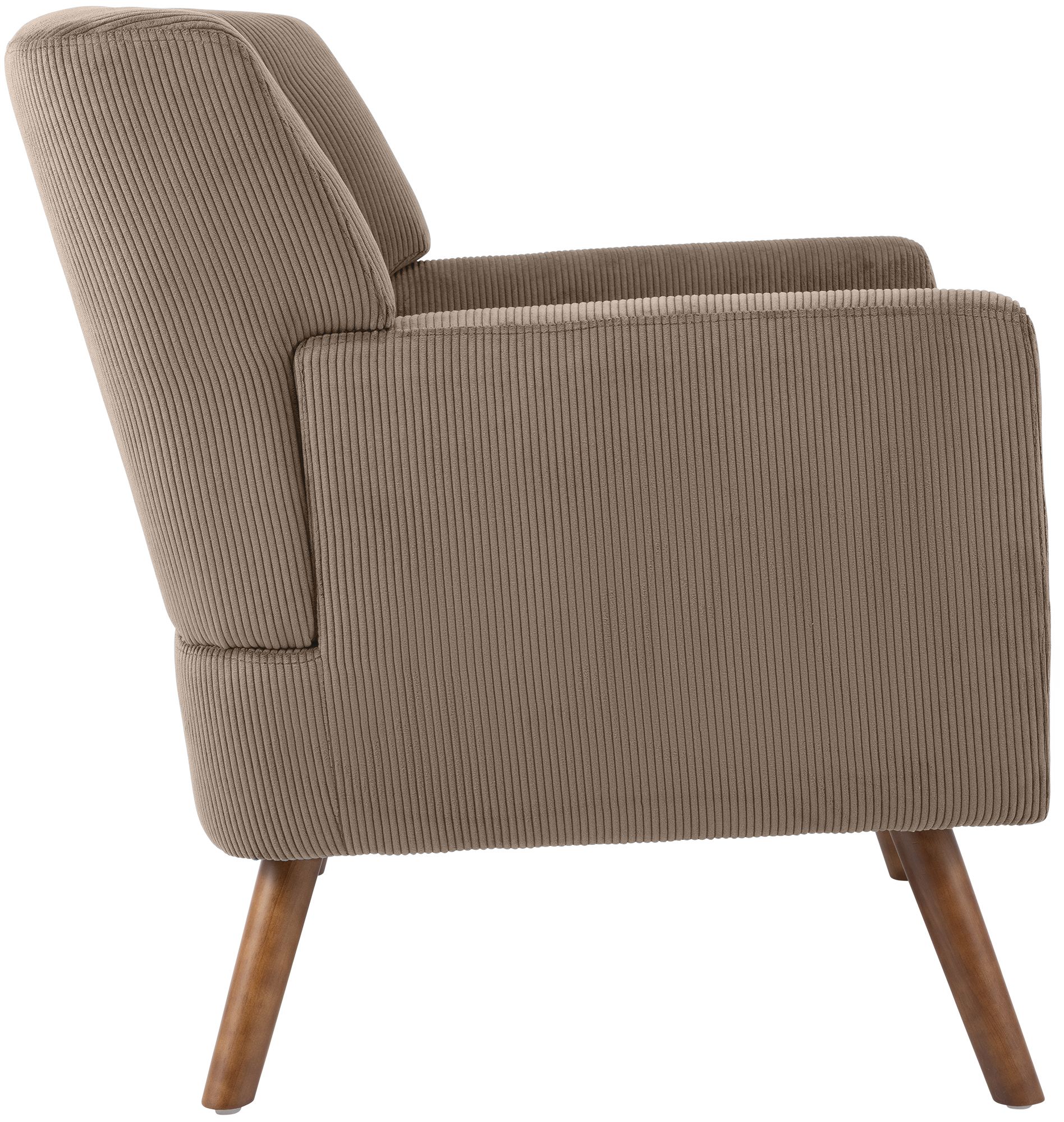 Fauteuil Kioni en velours cotele