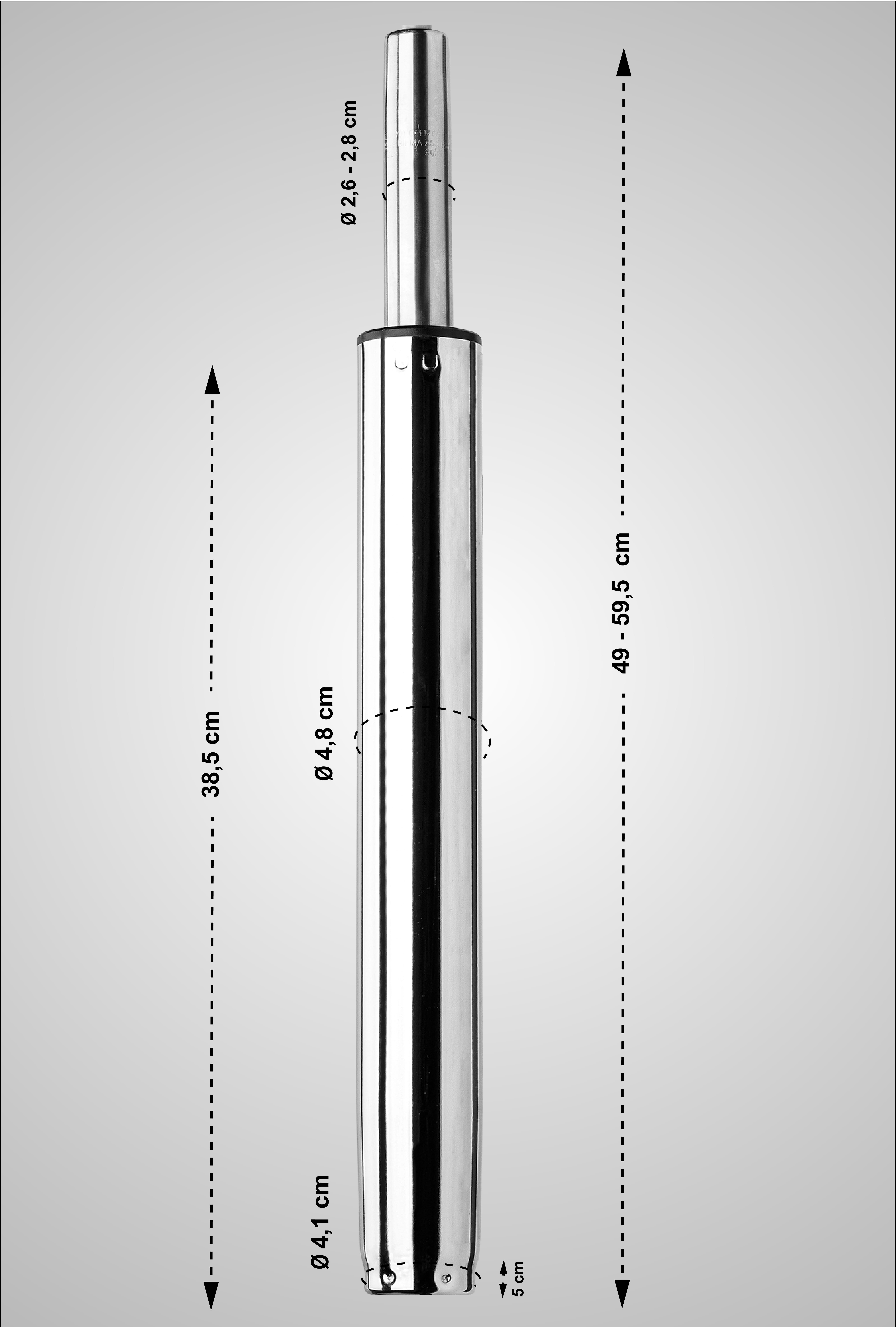 Vérin à gaz pour tabouret de bar