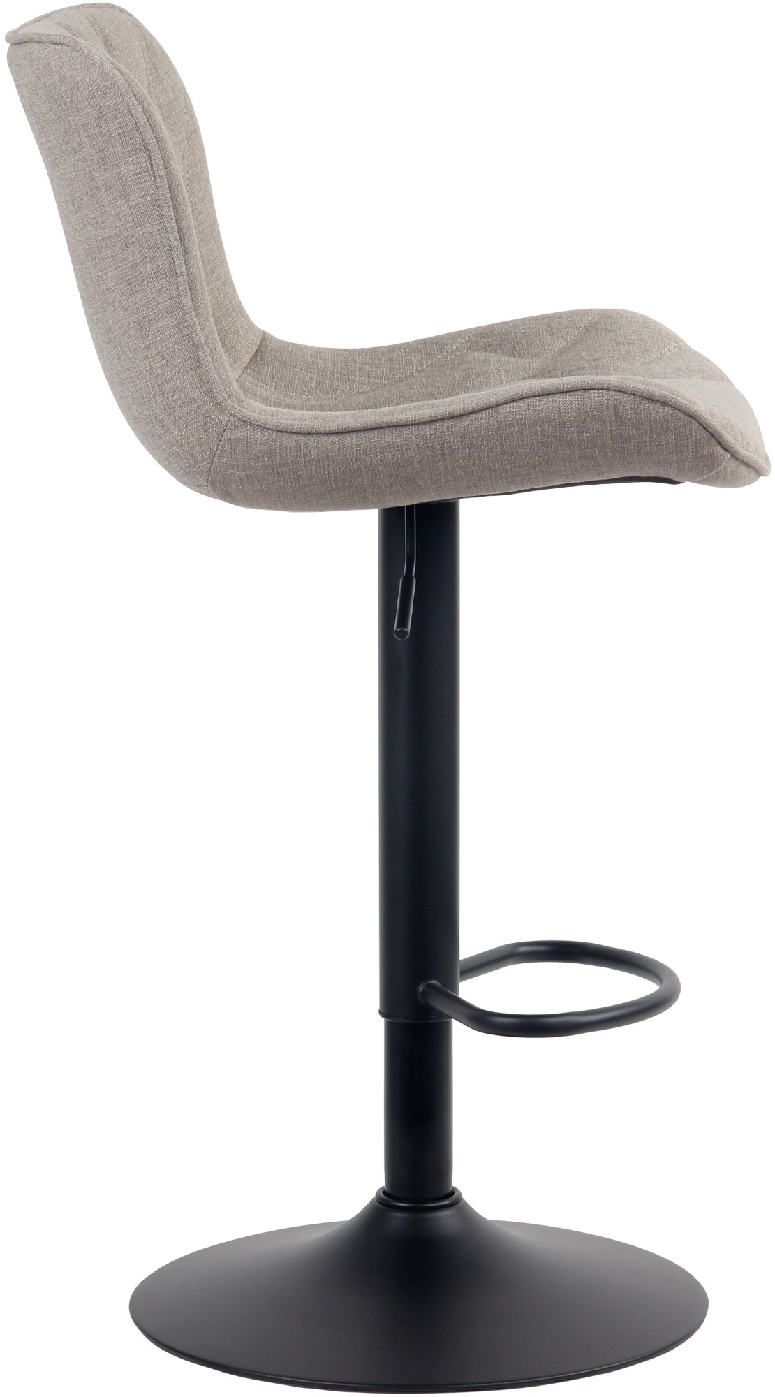 Tabouret de bar Linus Pied en Métal Hauteur réglable Siège pivotant