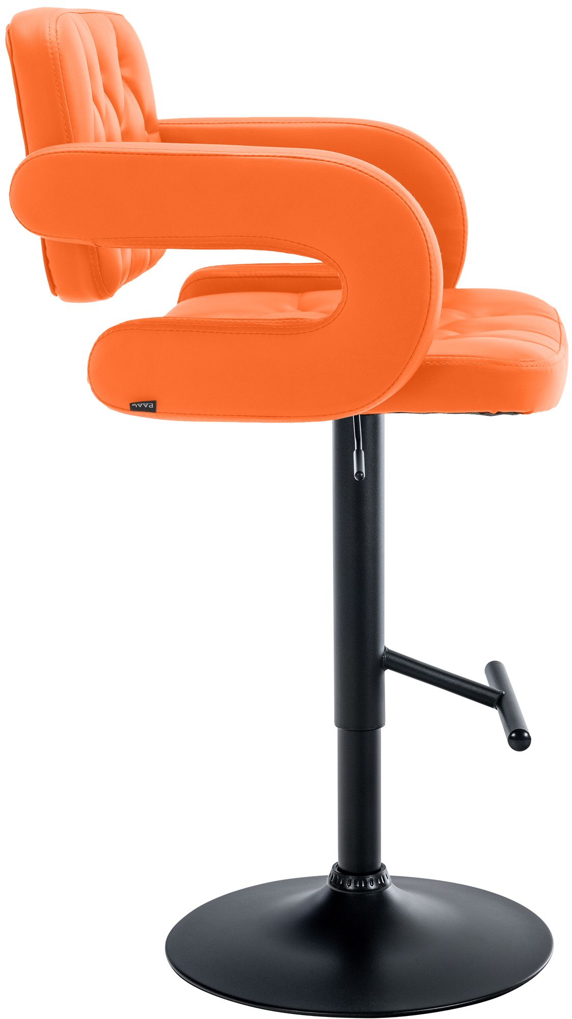 Tabouret de bar Dublin similicuir avec pied en métal
