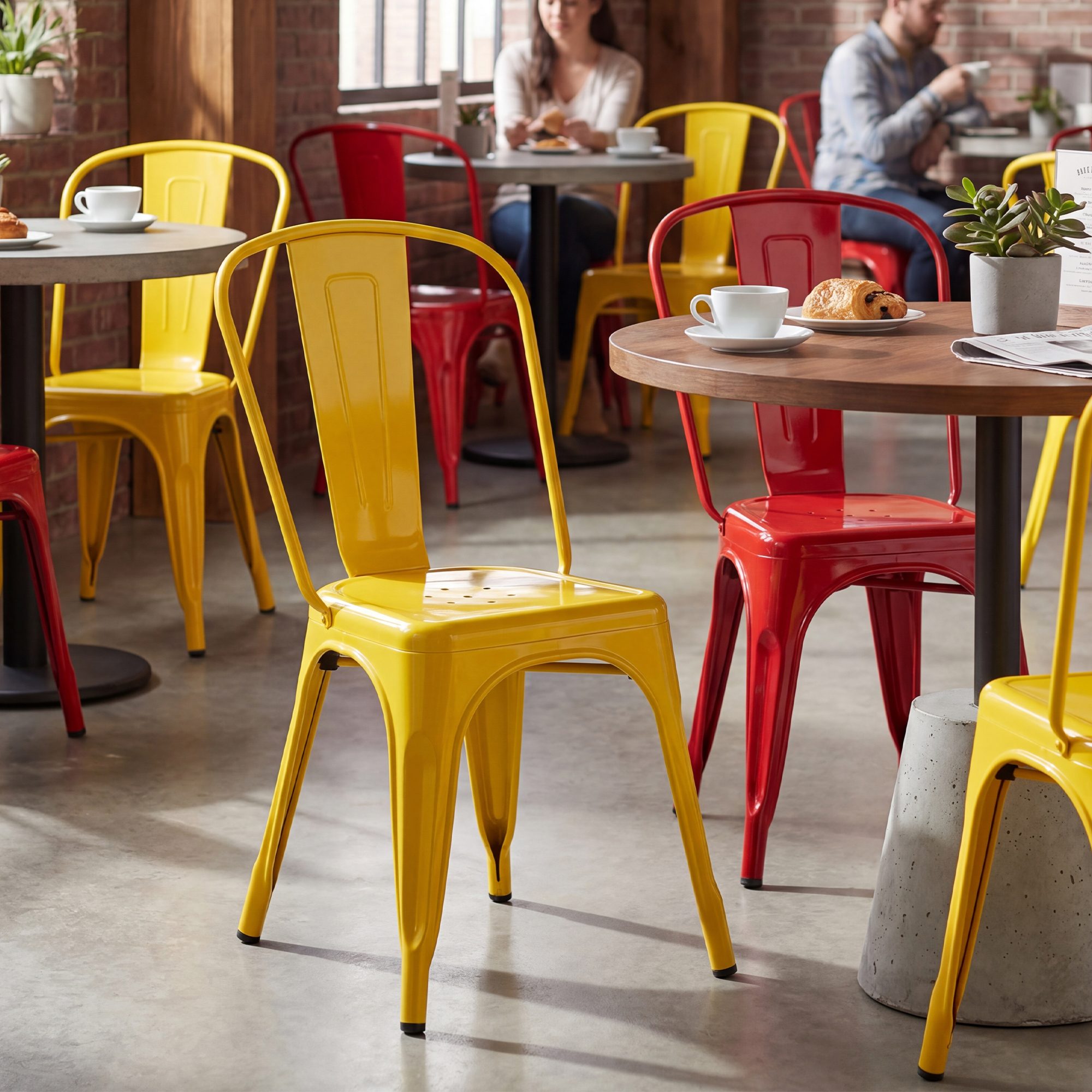 Lot de 4 chaises empilables Benedikt