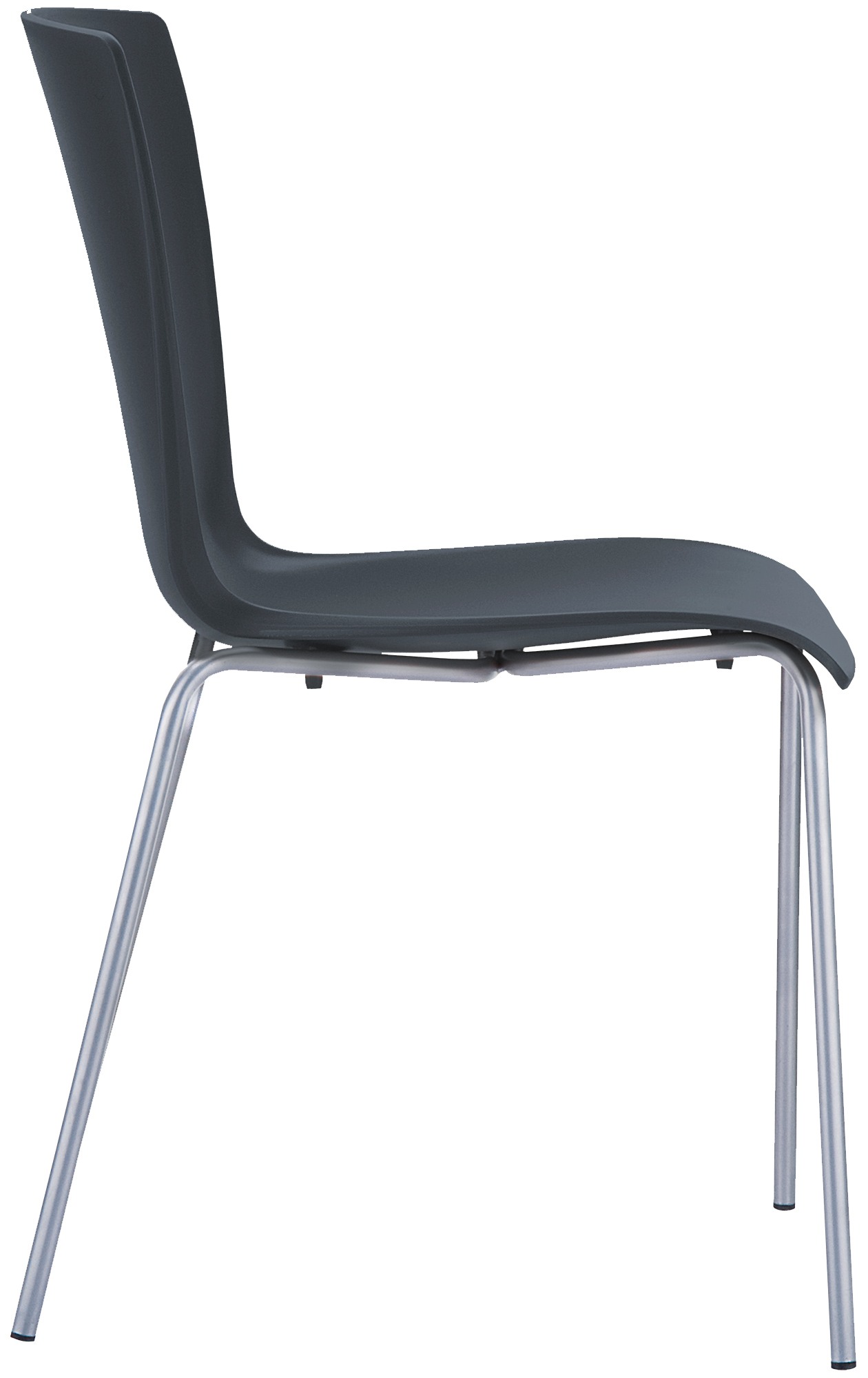 Lot de 2 chaises de jardin empilables Mio en plastique avec pieds en aluminium