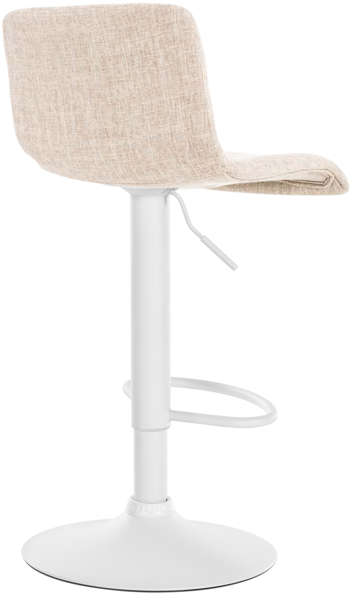 Tabouret de bar Hover Assise en Tissu Piètement Métal chromé