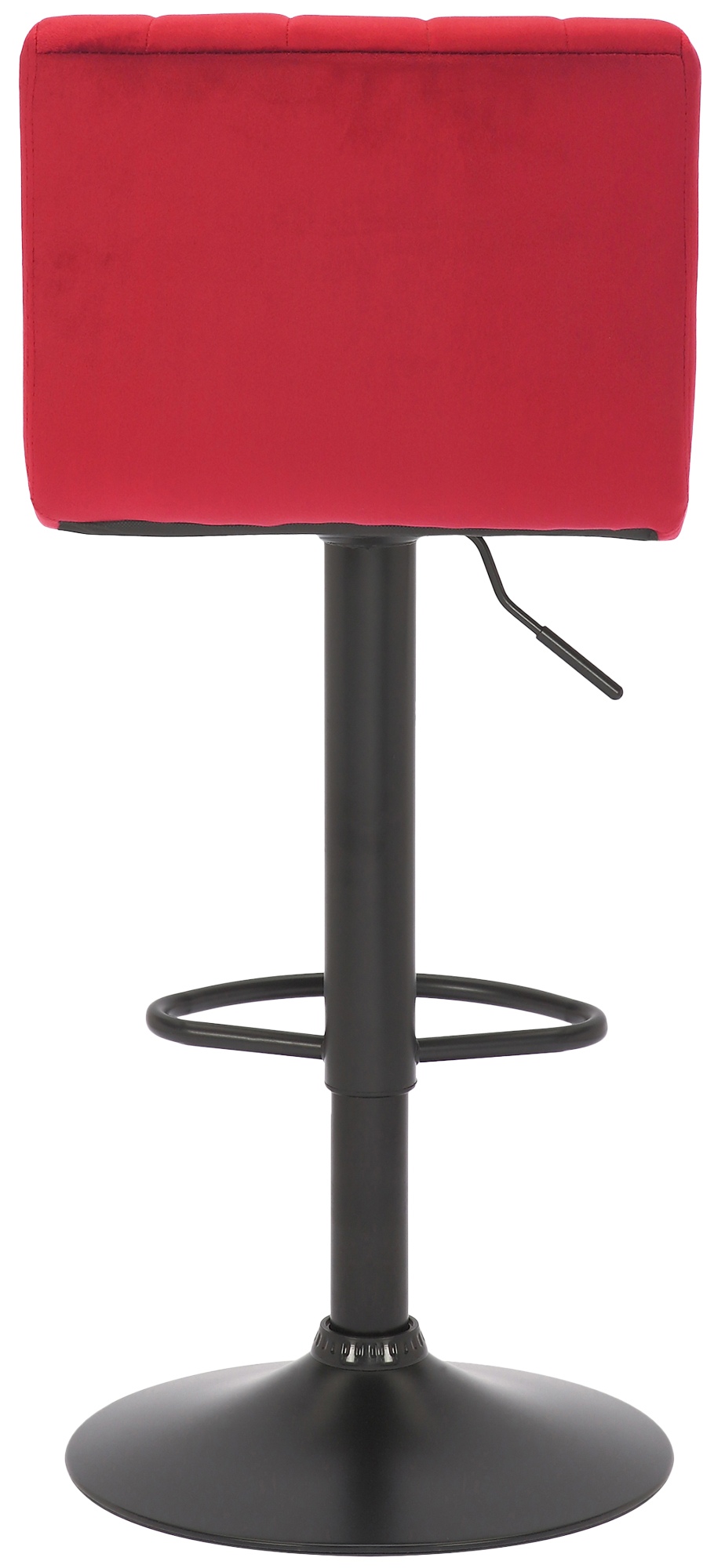 Tabouret de bar Jamie en Velours avec Piètement trompette en Métal
