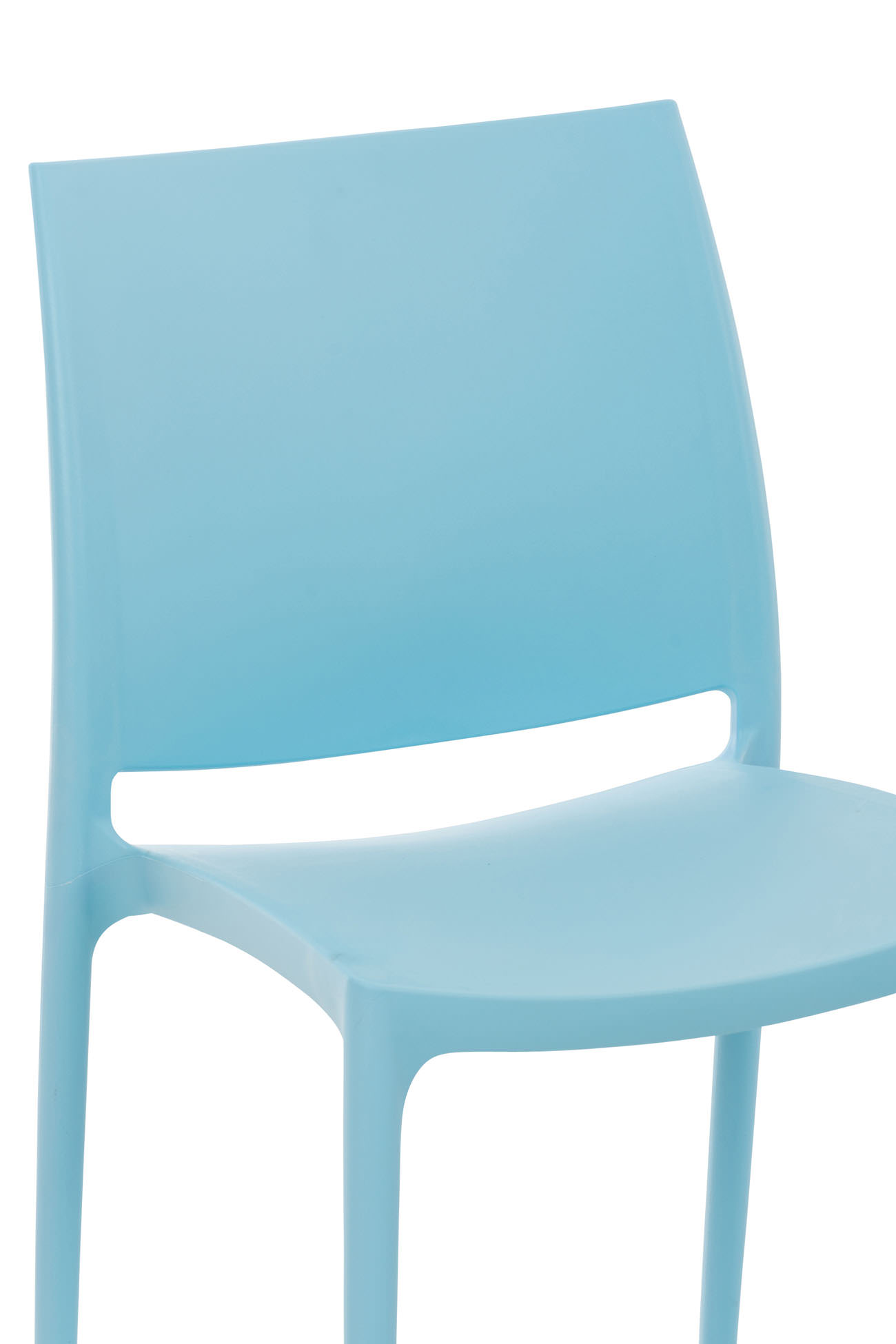 Lot de 2 chaises de jardin empilables Maya en plastique