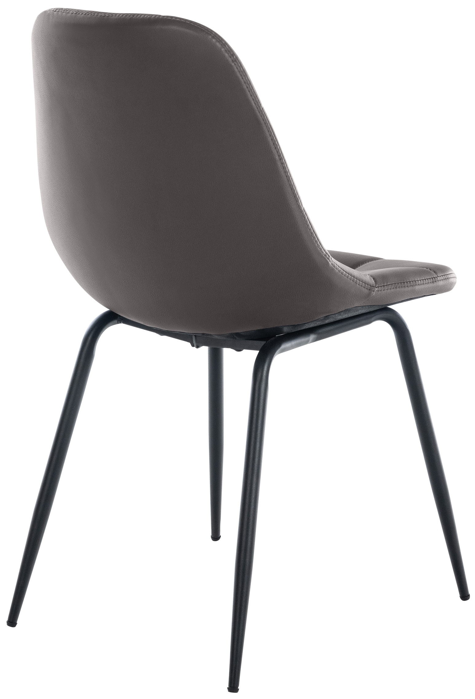 Chaise de salle à manger Tom avec Pieds en métal noir