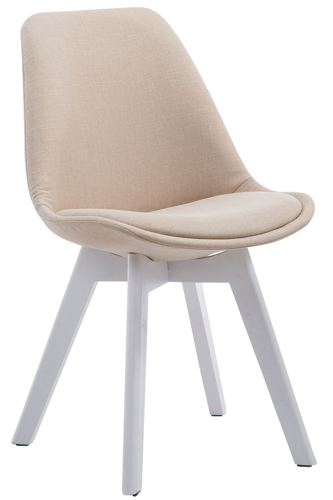 Lot de 4 chaises de salle à manger Borneo V2 en Tissu