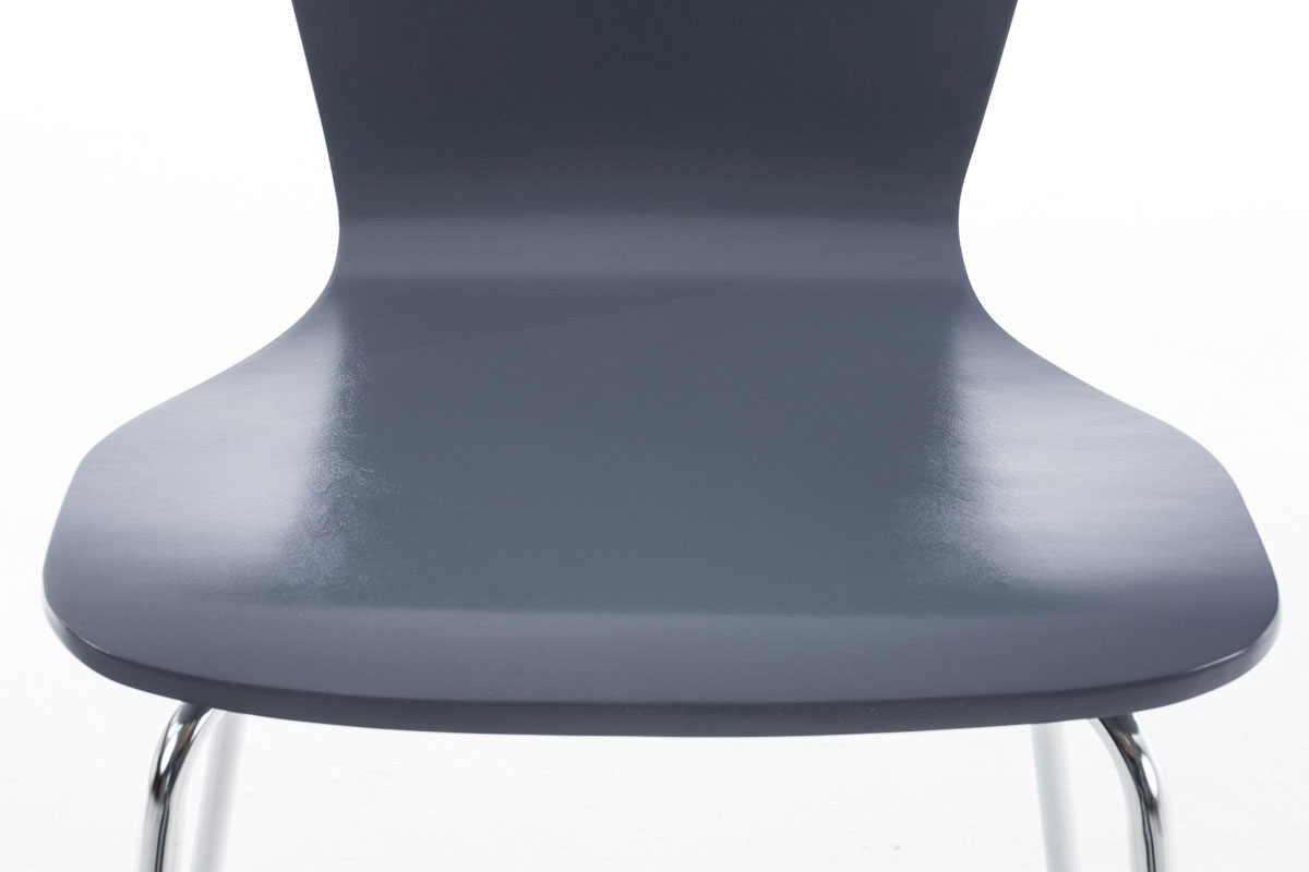 Lot de 2 chaises visiteur Aaron Gris