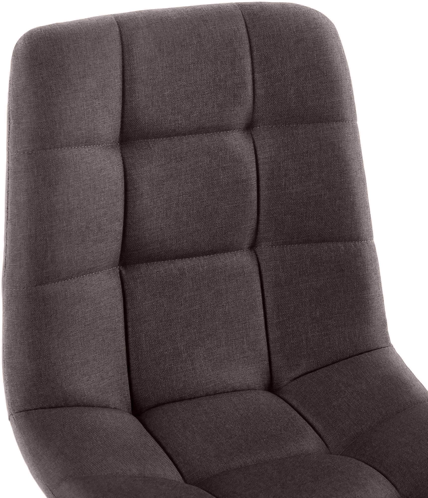 Lot de 4 chaises de salle a manger Antibes en tissu