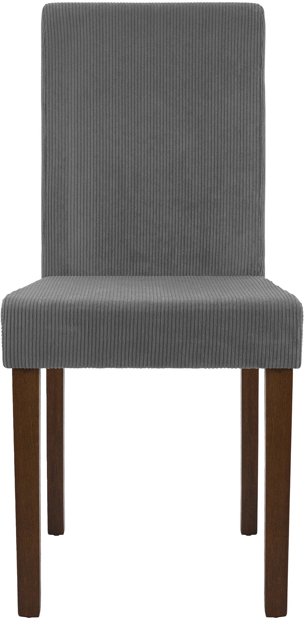 Lot de 2 chaises de salle a manger Ina en velours cotele