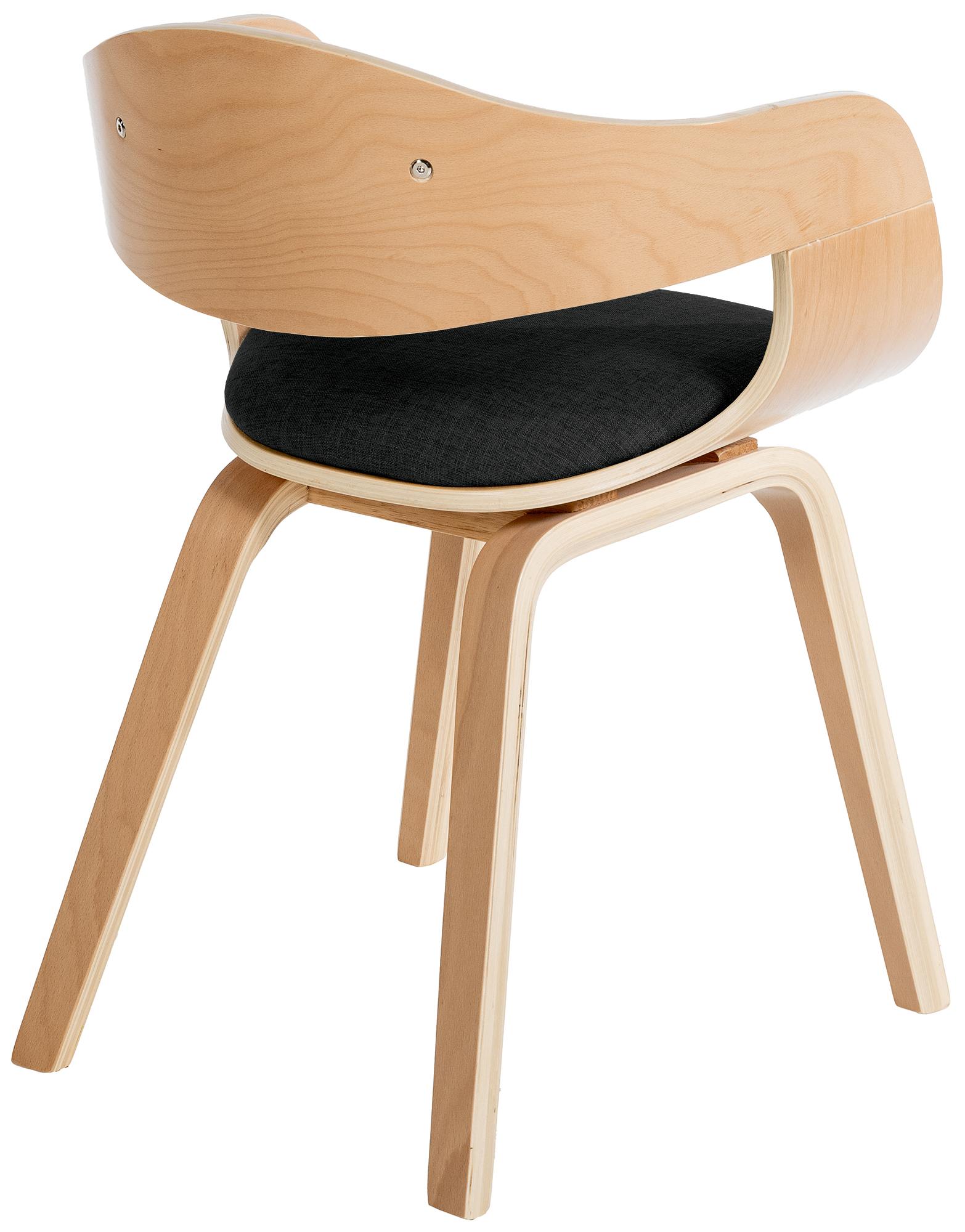 Chaise retro Kingston en tissu