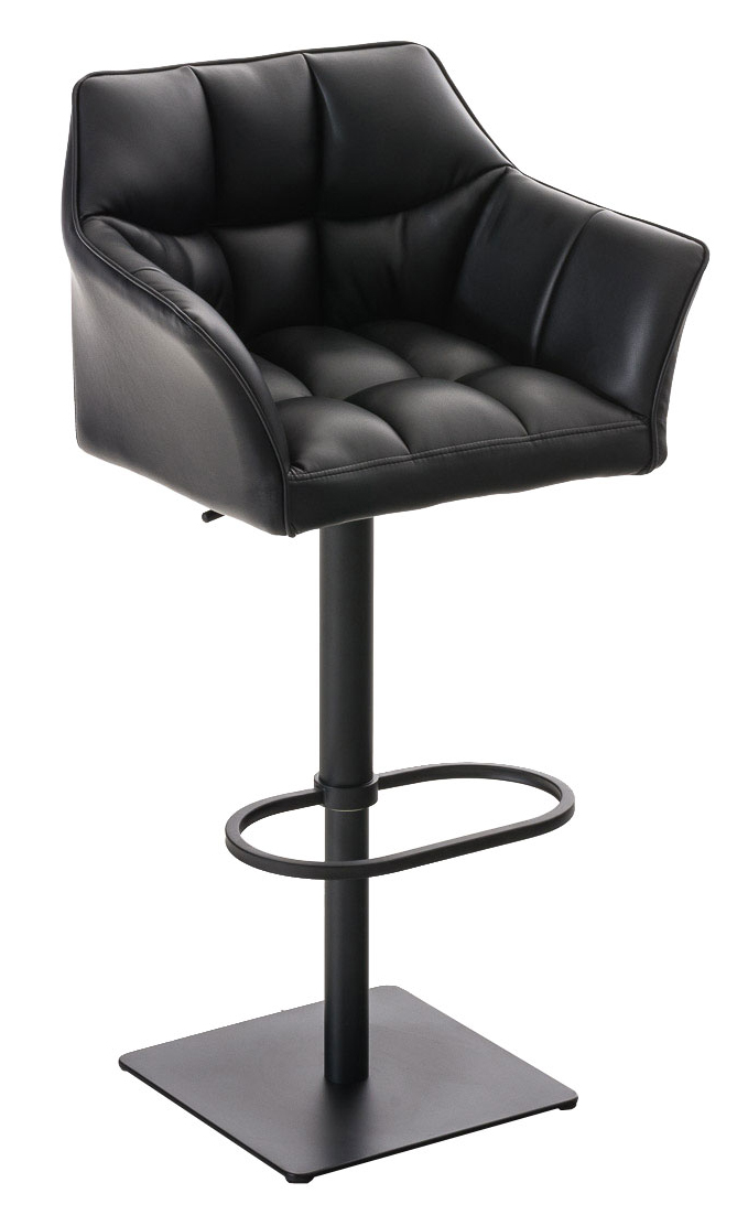 Lot de 2 tabourets de bar Damaso en similicuir