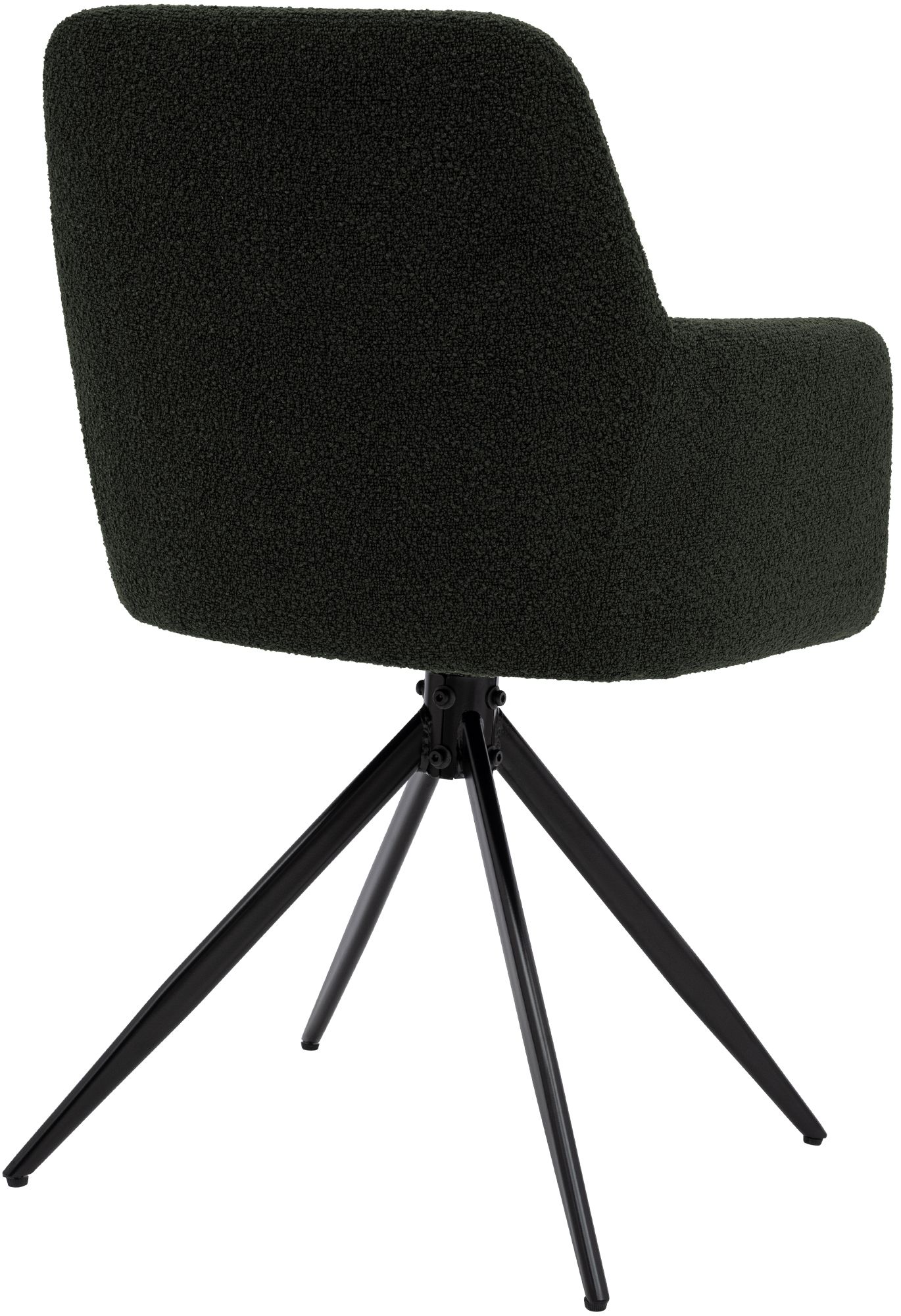 Chaise de salle à manger Olema en tissu bouclette
