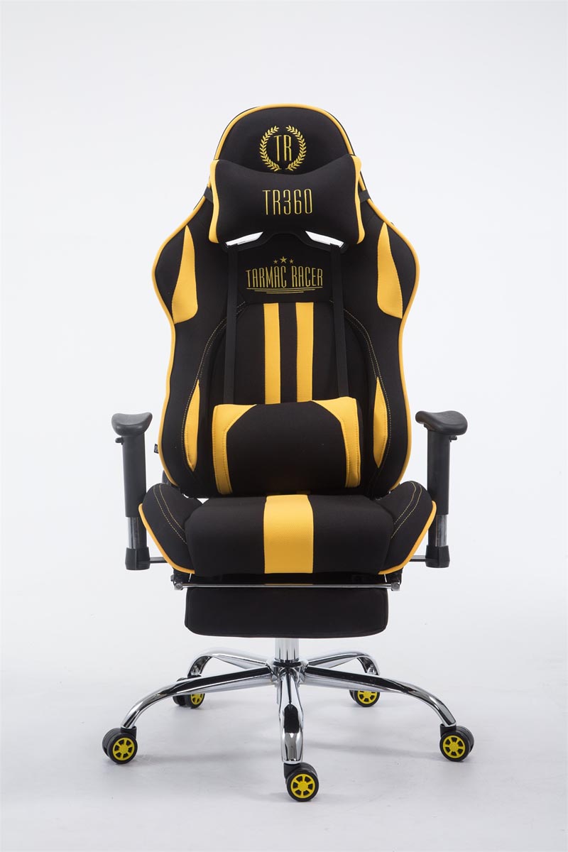 Fauteuil de bureau racing Limit tissu avec ou sans repose-pieds