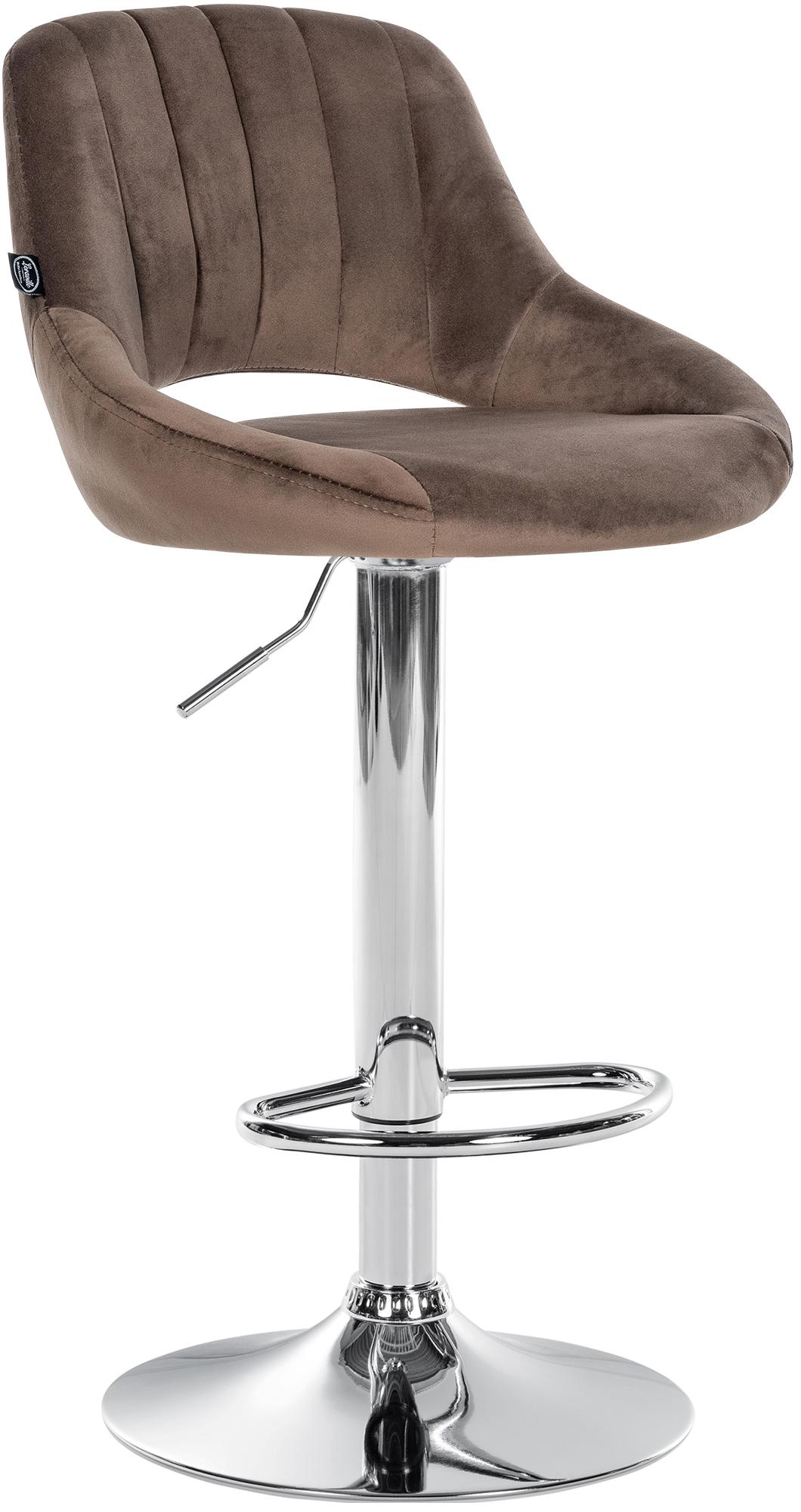 Tabouret de bar Milet en velours