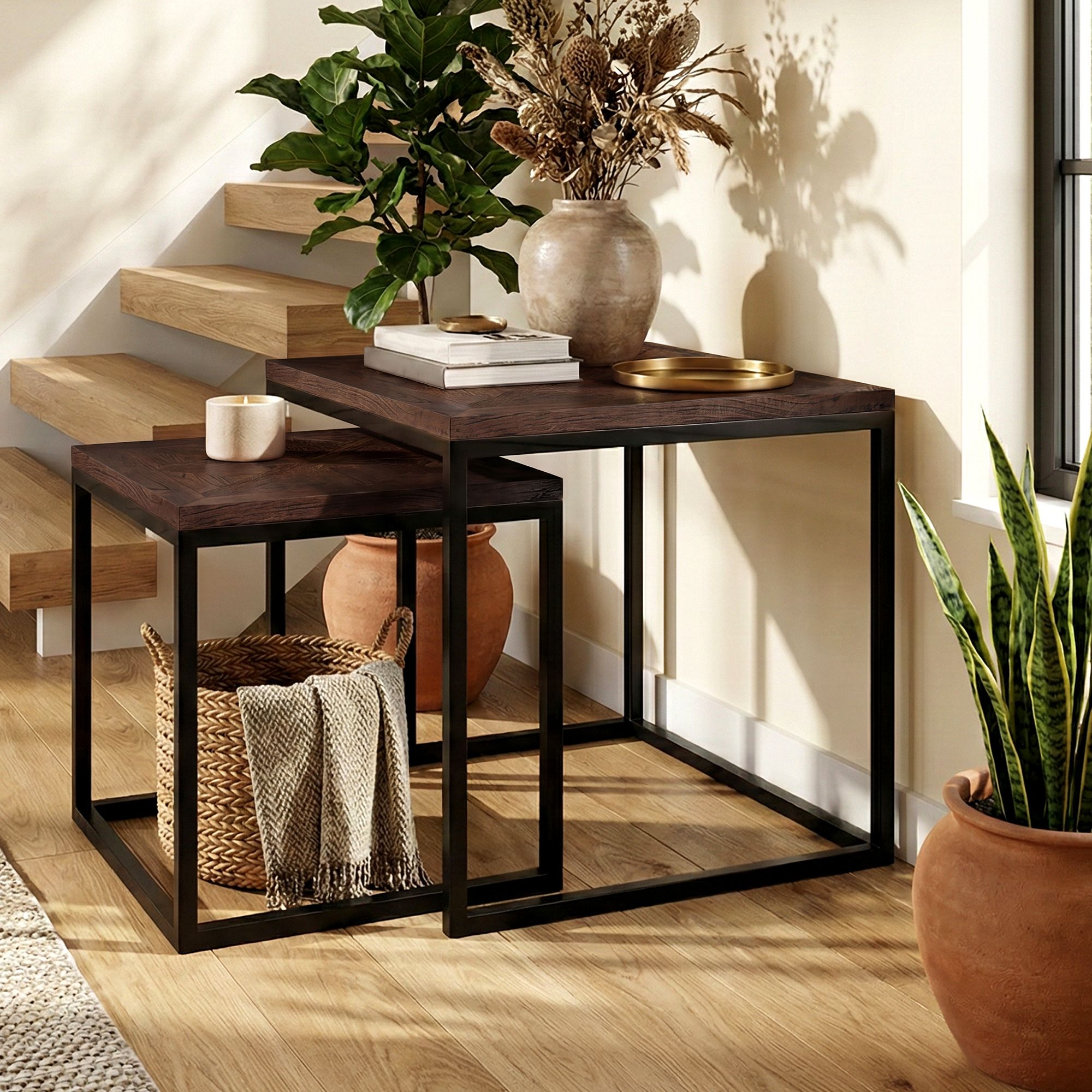 Lot de 2 tables d appoint Talero