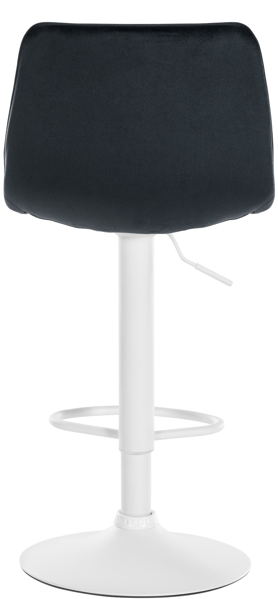 Tabouret de bar Lex en Velours Pied trompette en Métal