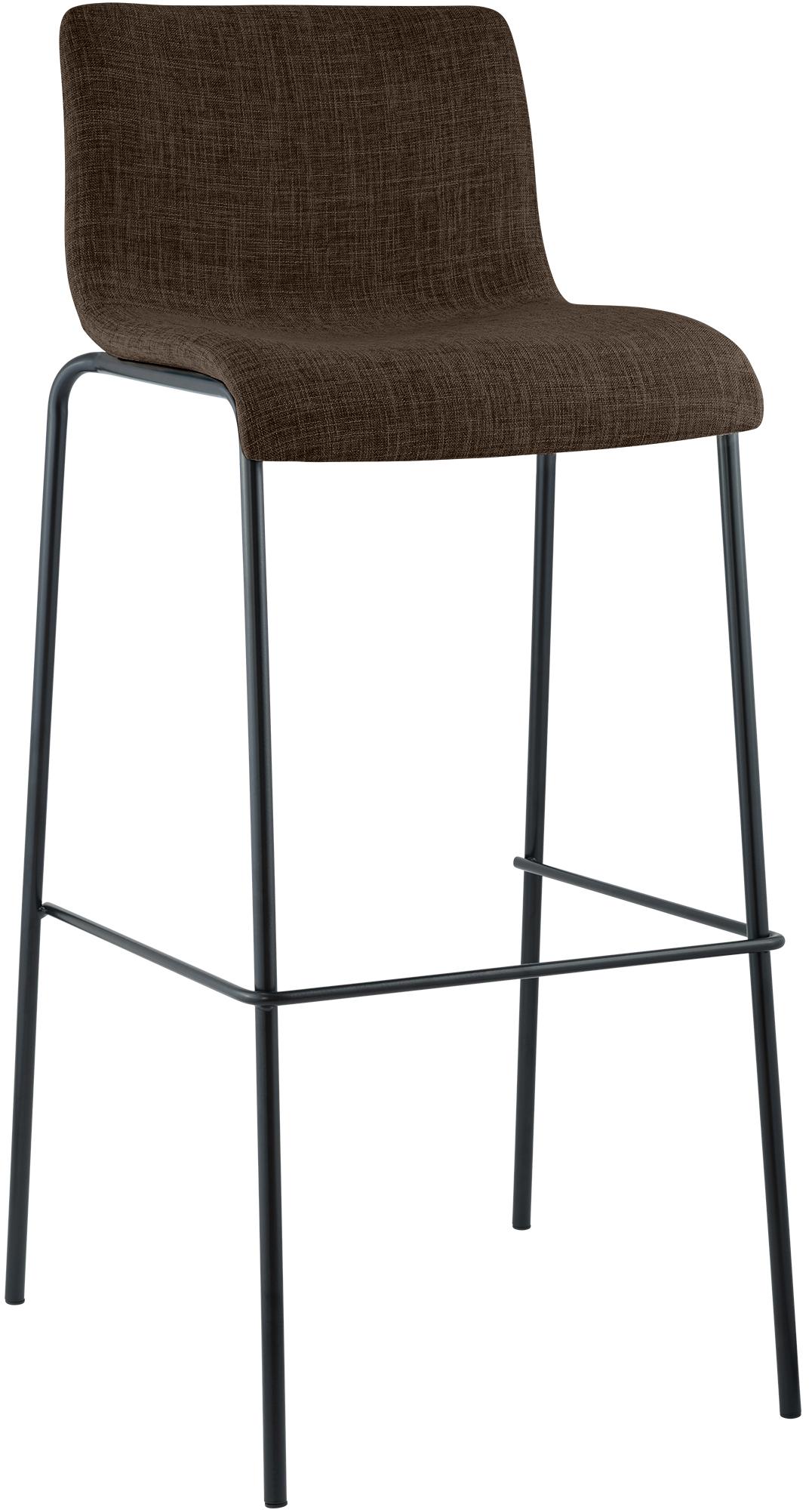 Tabouret de bar Hover en tissu avec pied a 4 branches