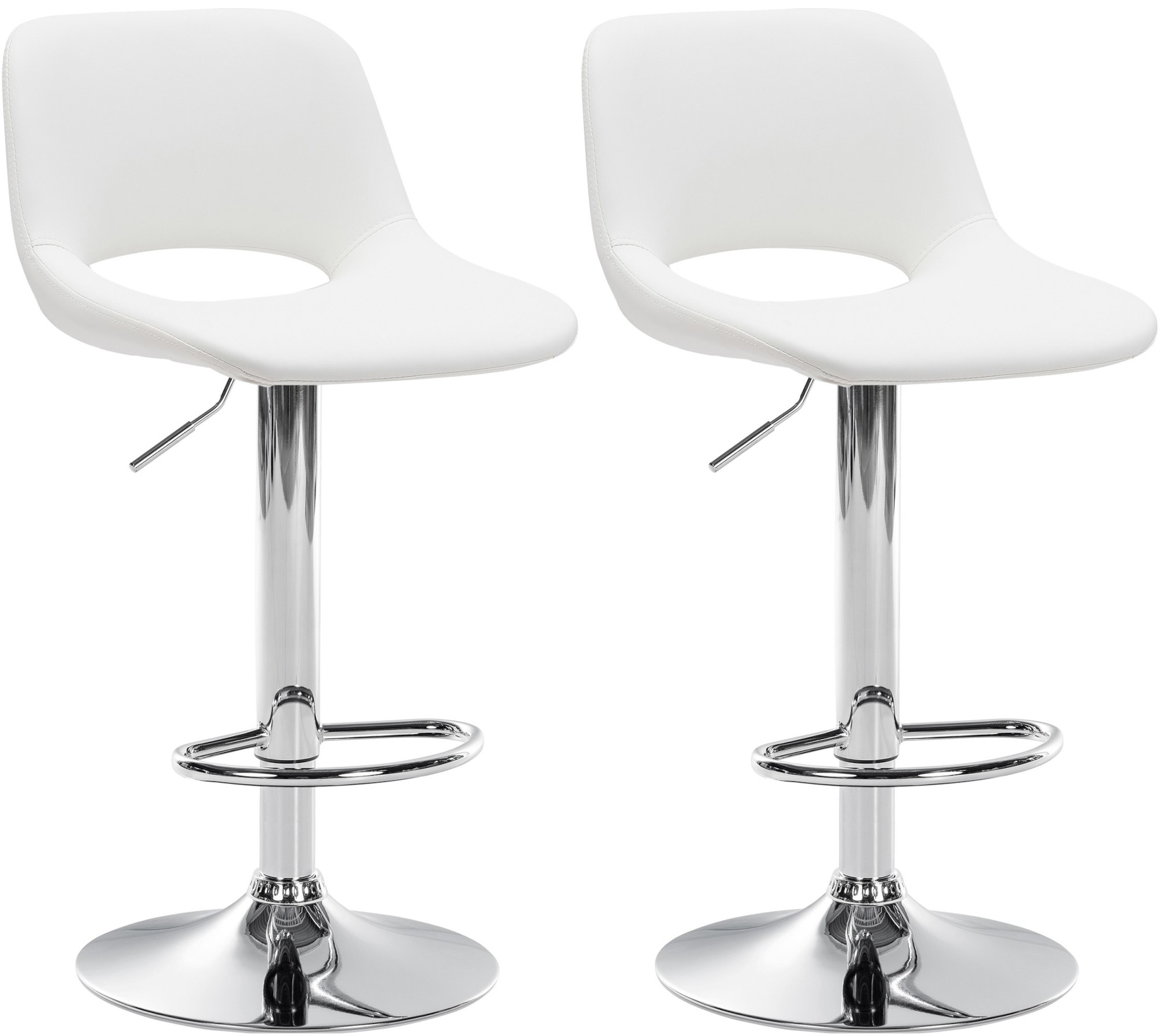 Lot de 2 tabourets de bar Camden en similicuir