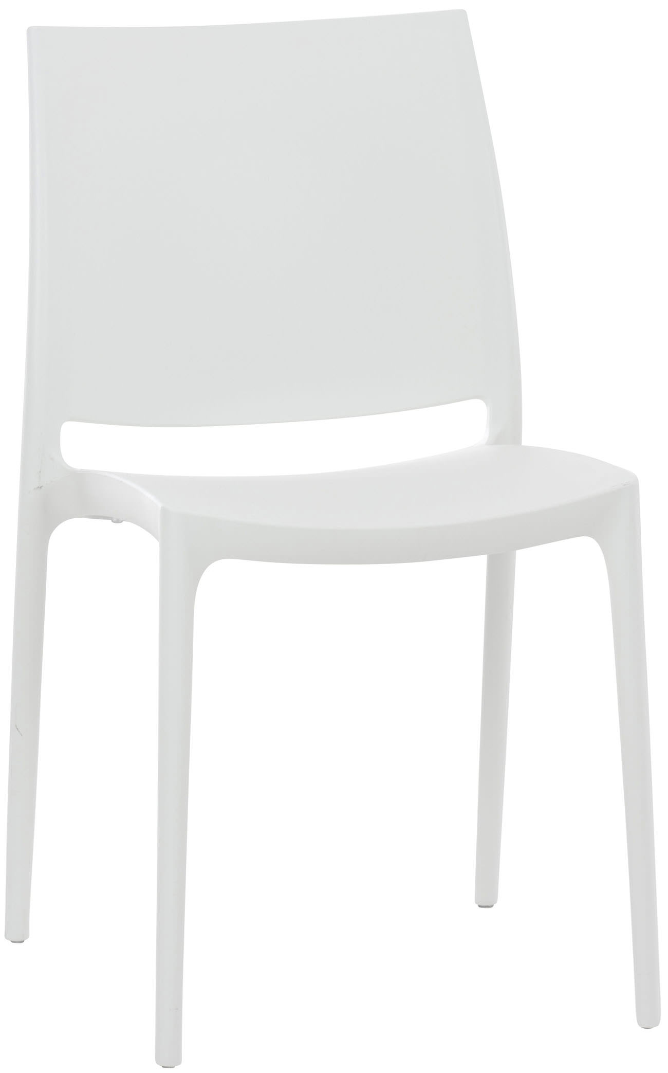 Lot de 2 chaises de jardin empilables Maya en plastique