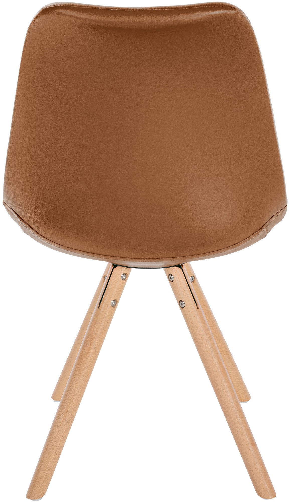 Chaise de salle à manger Sofia en Similicuir avec Pieds en bois