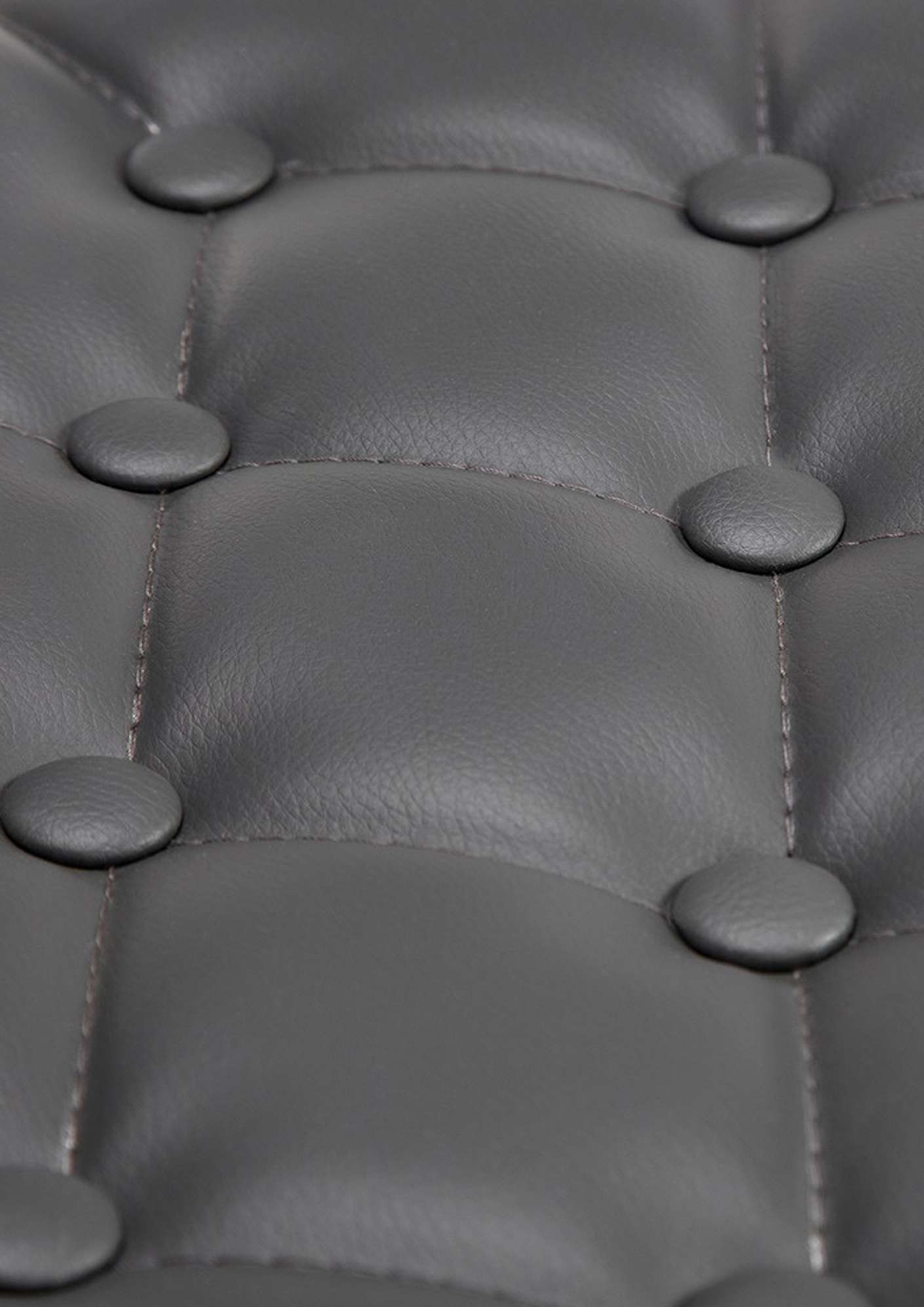 Chaise Lounge Dublin Similicuir - Piètement avec colonne centrale en métal chromé