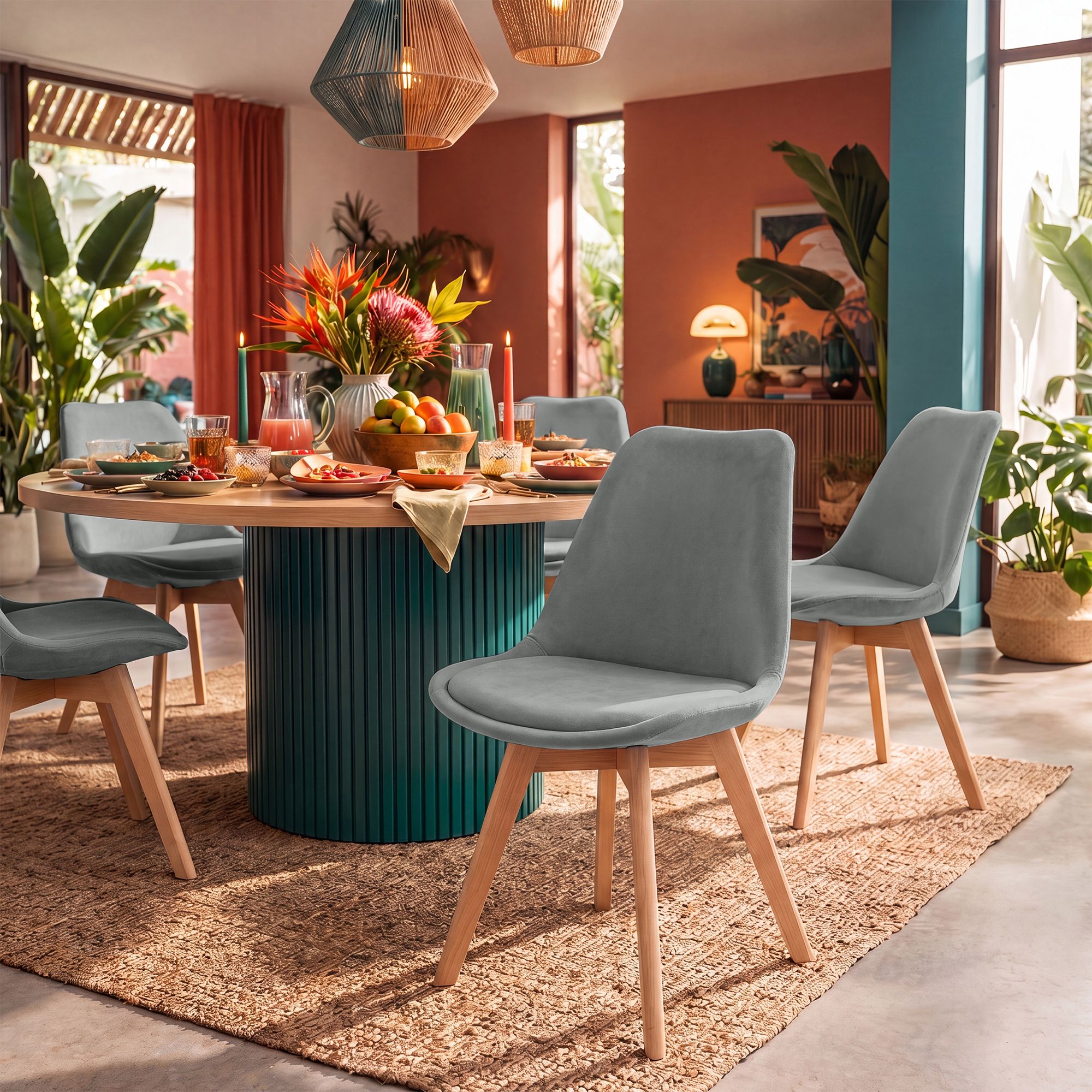 Chaise de salle à manger Linares : design élégant et confortable pour vos repas en famille ou entre amis