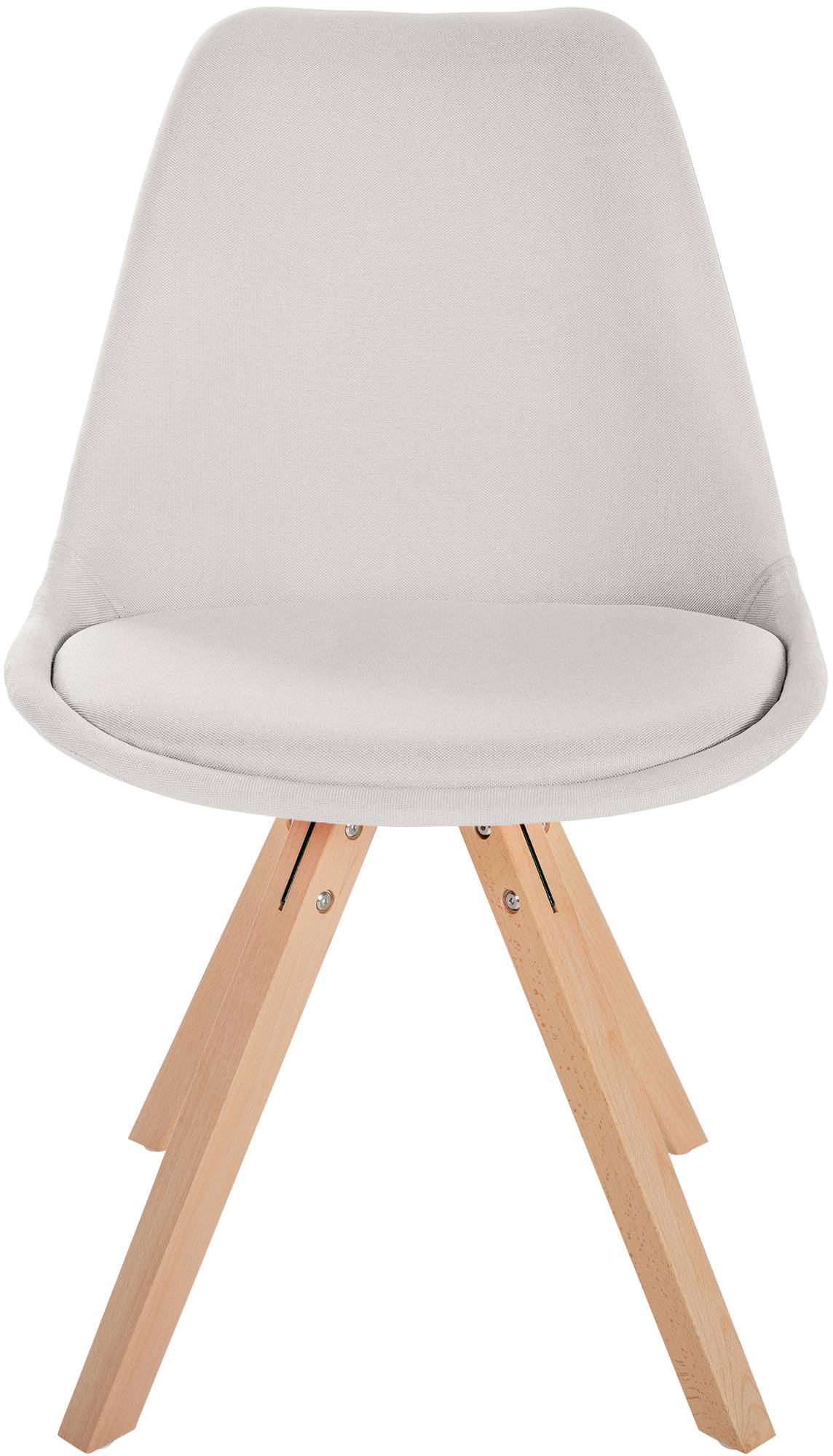 Chaise de salle à manger Sofia en Tissu avec Pieds en bois
