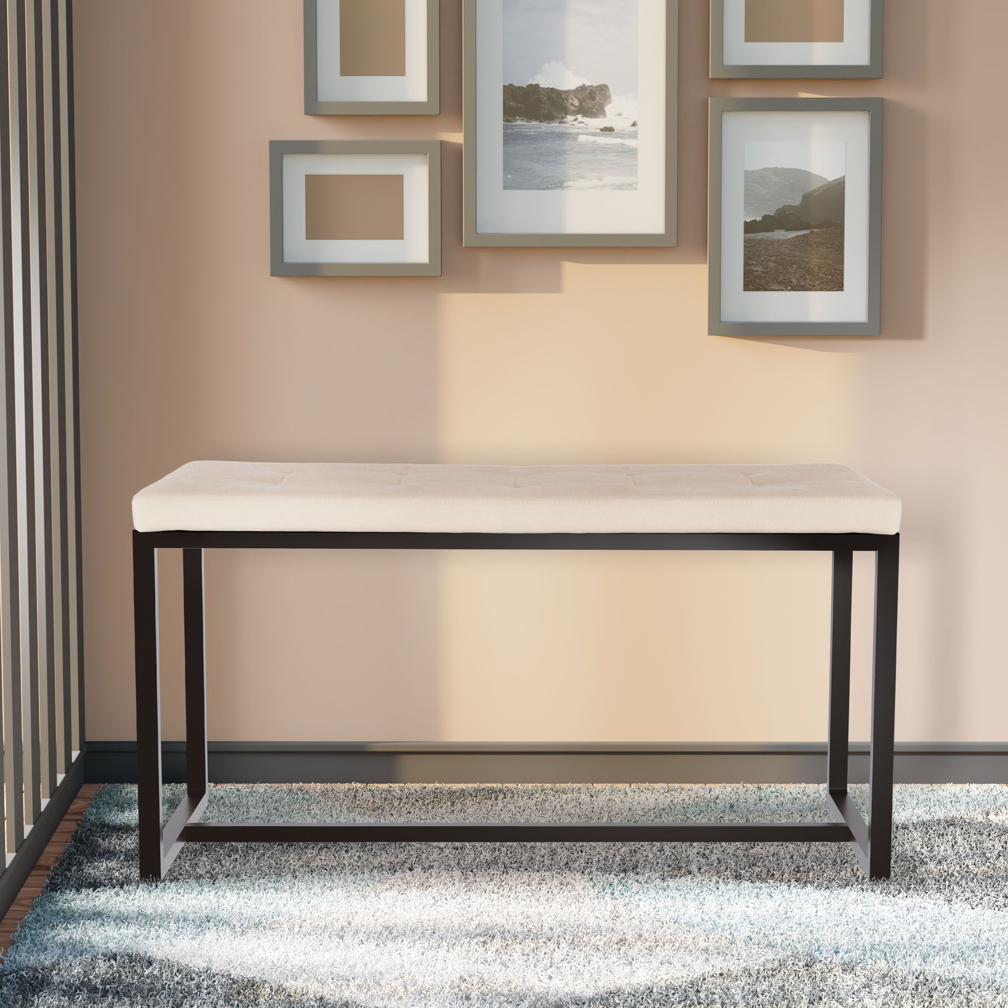Banc Barci avec structure noire