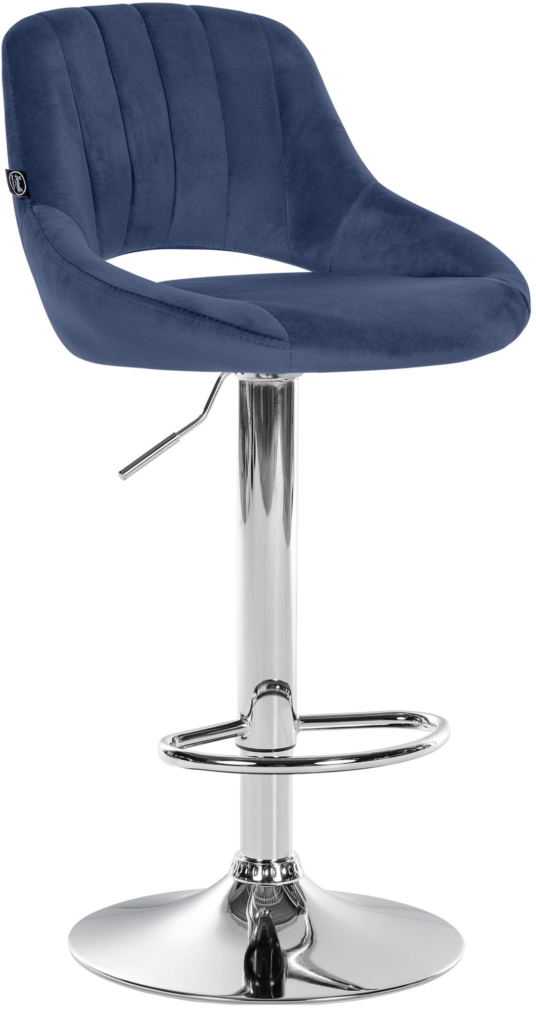 Tabouret de bar Milet en velours