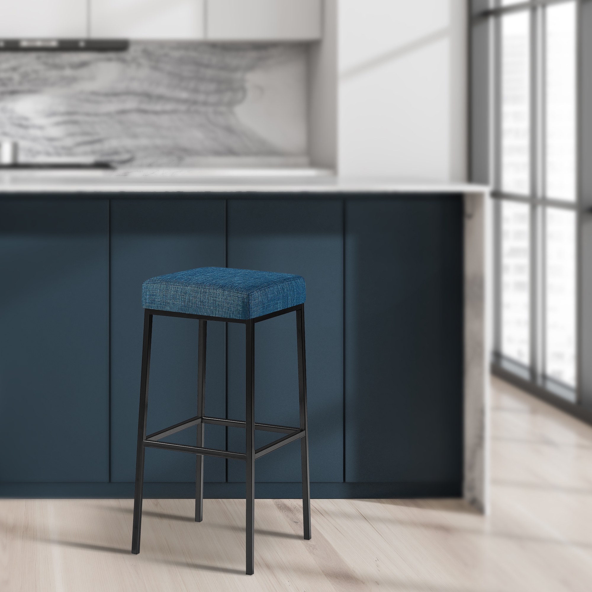 Tabouret de bar Montreal tissu