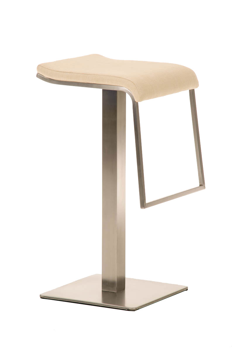 Tabouret de bar Lameng E78 tissu pied en métal