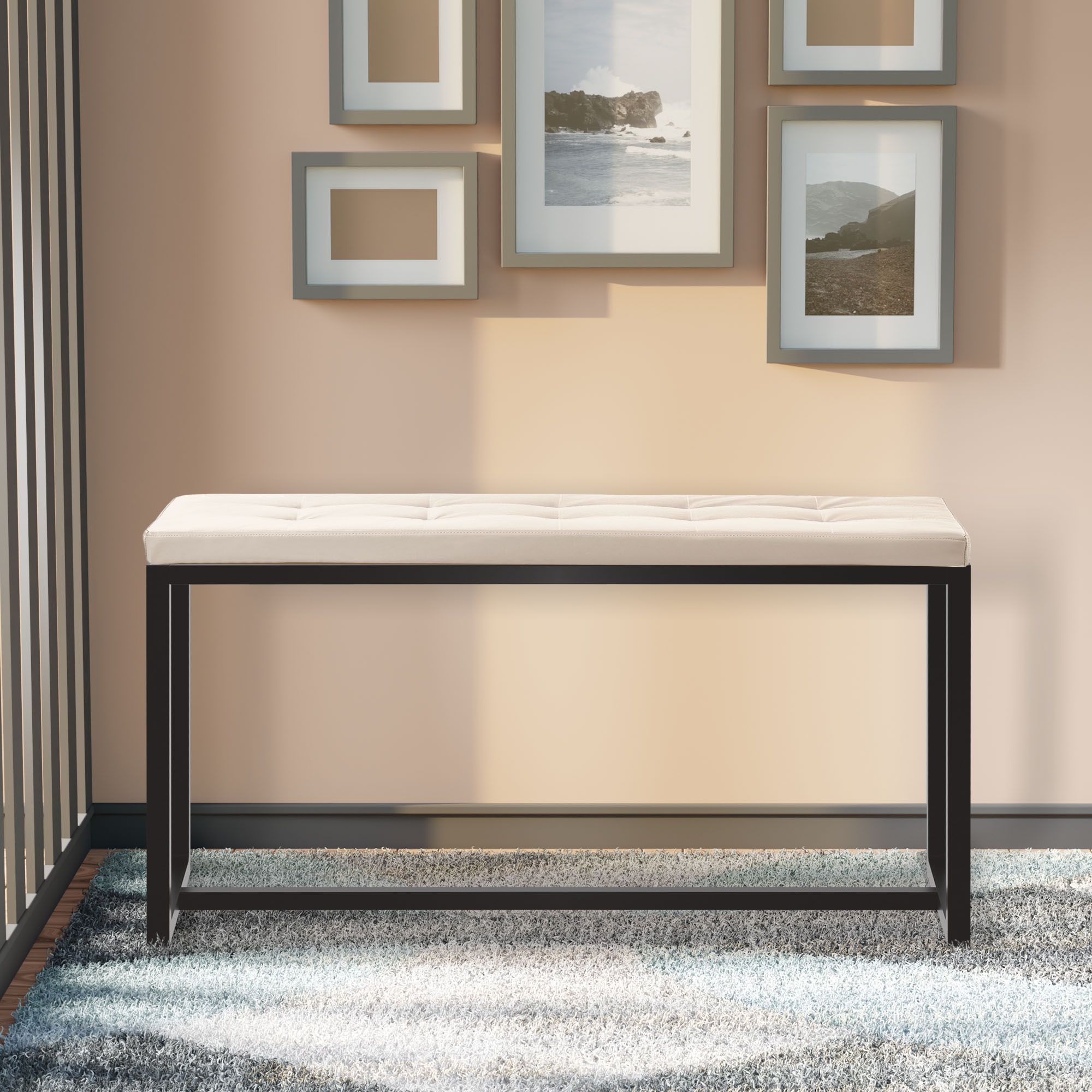 Banc Barci avec structure noire