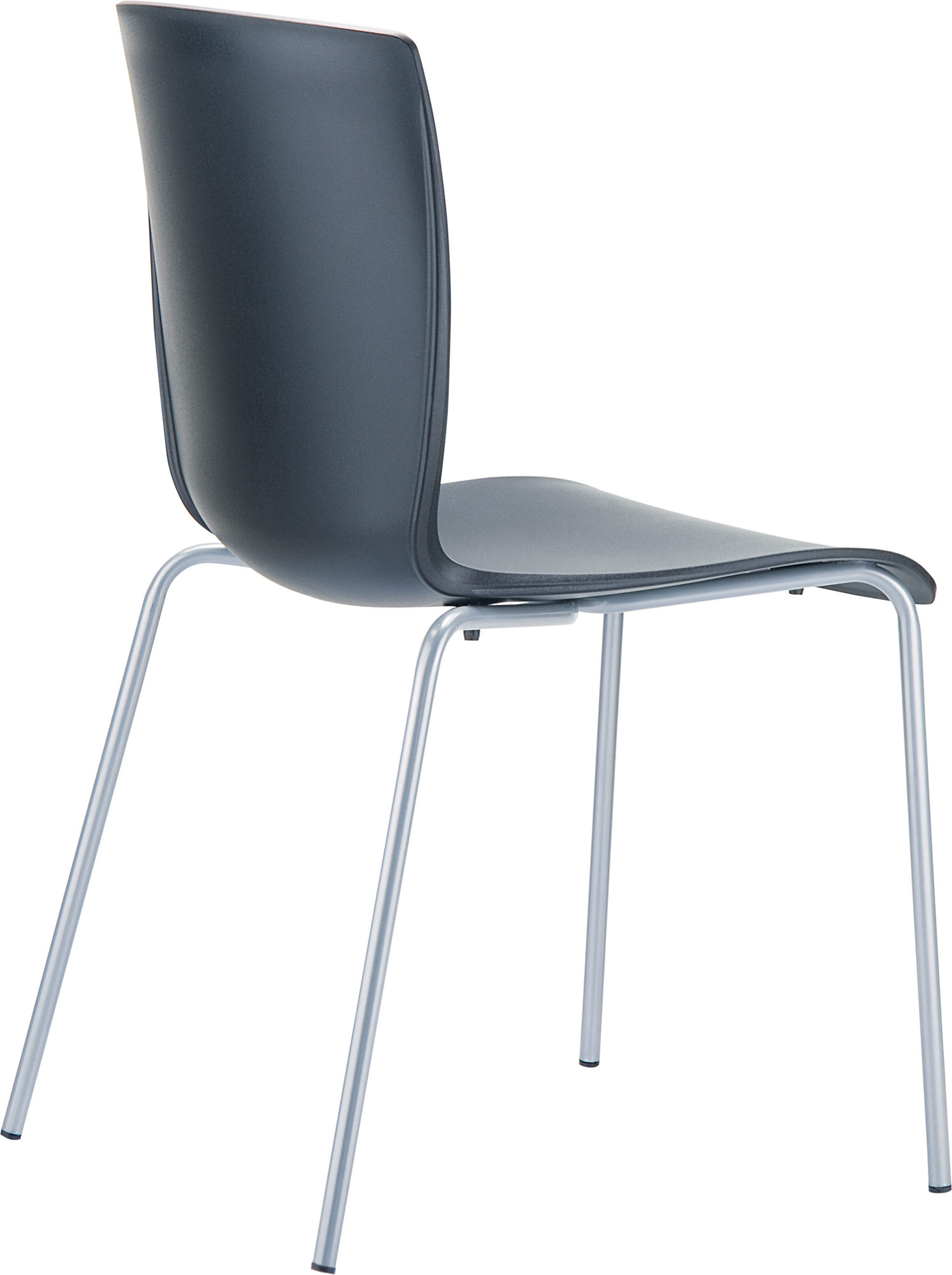 Lot de 2 chaises de jardin empilables Mio en plastique avec pieds en aluminium