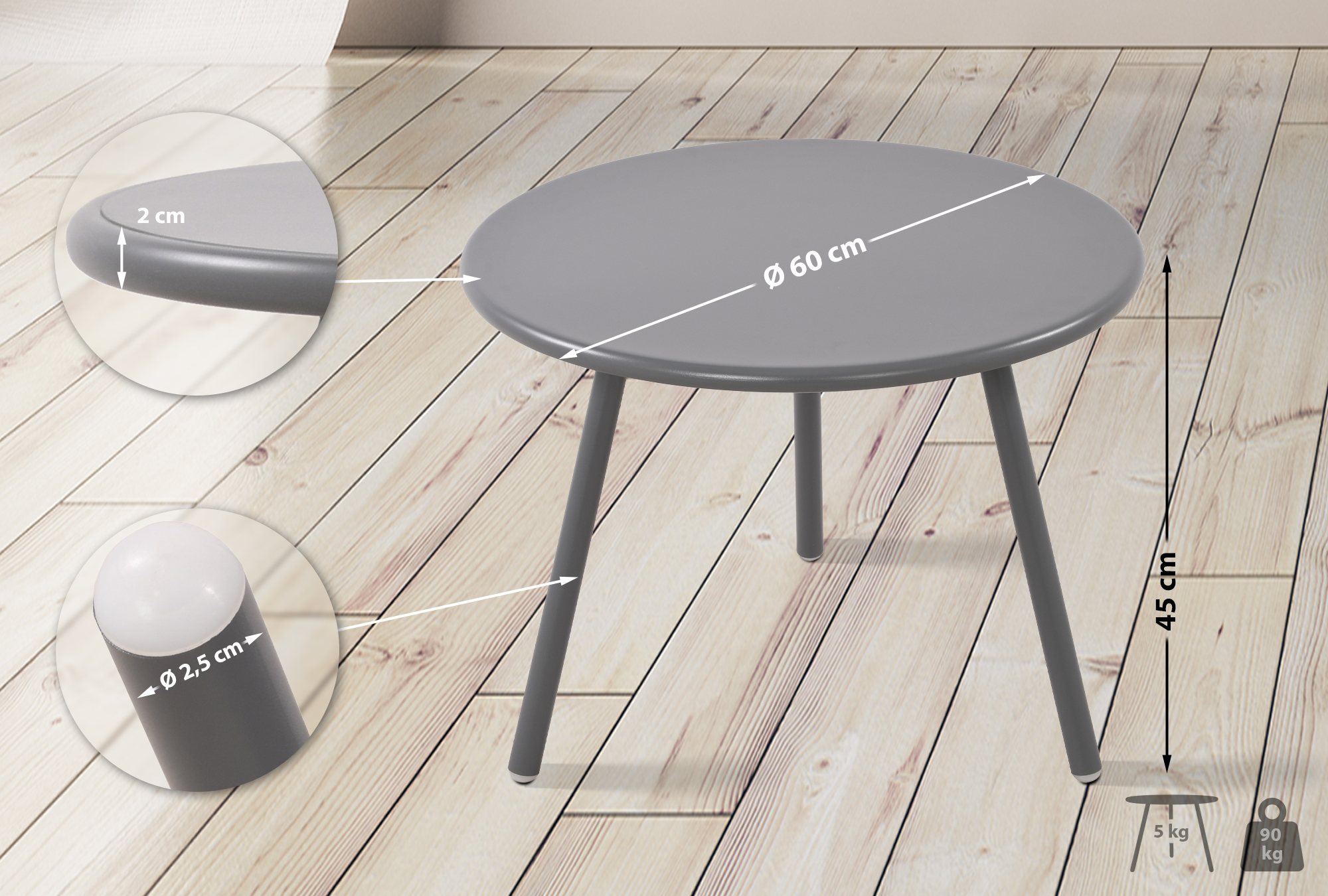 Table basse d'extérieur Minot