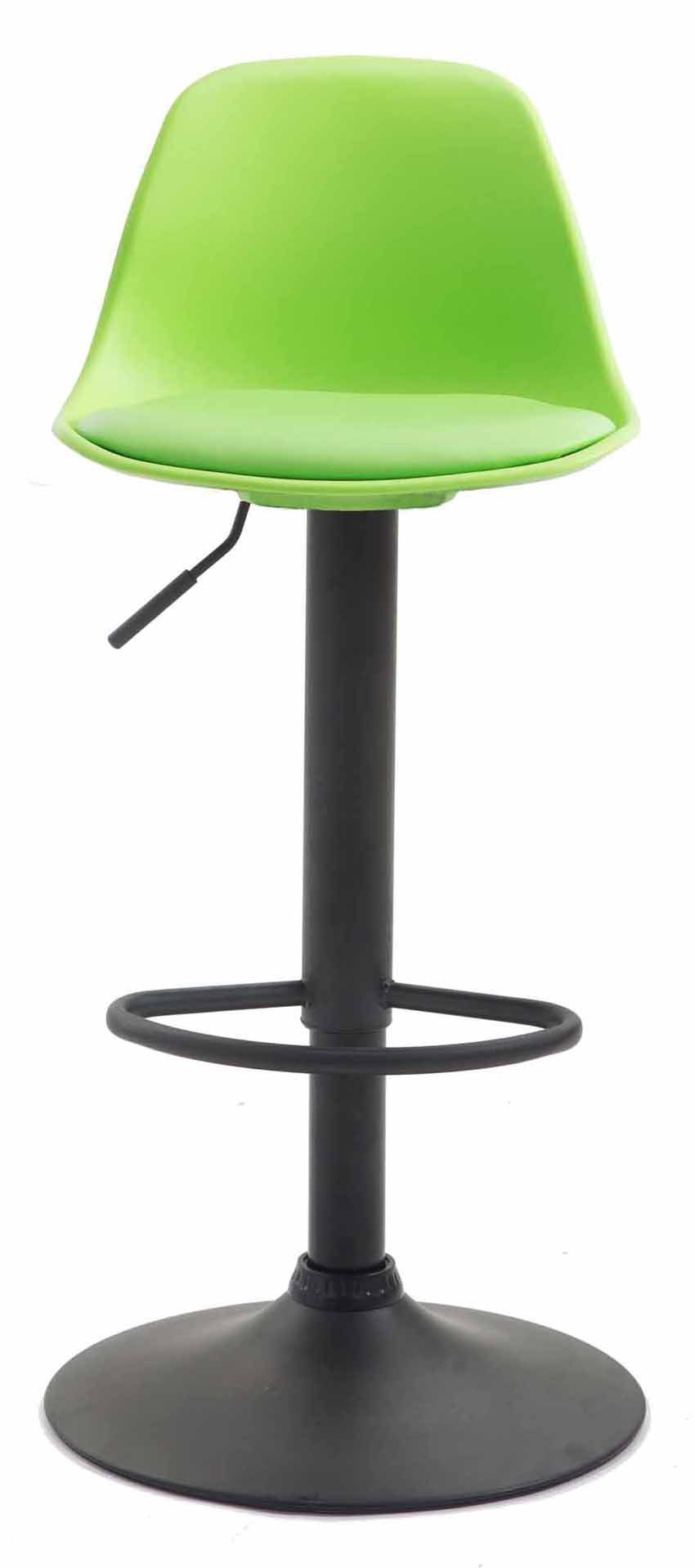 Lot de 2 tabourets de bar Kiel similicuir et coque en plastique
