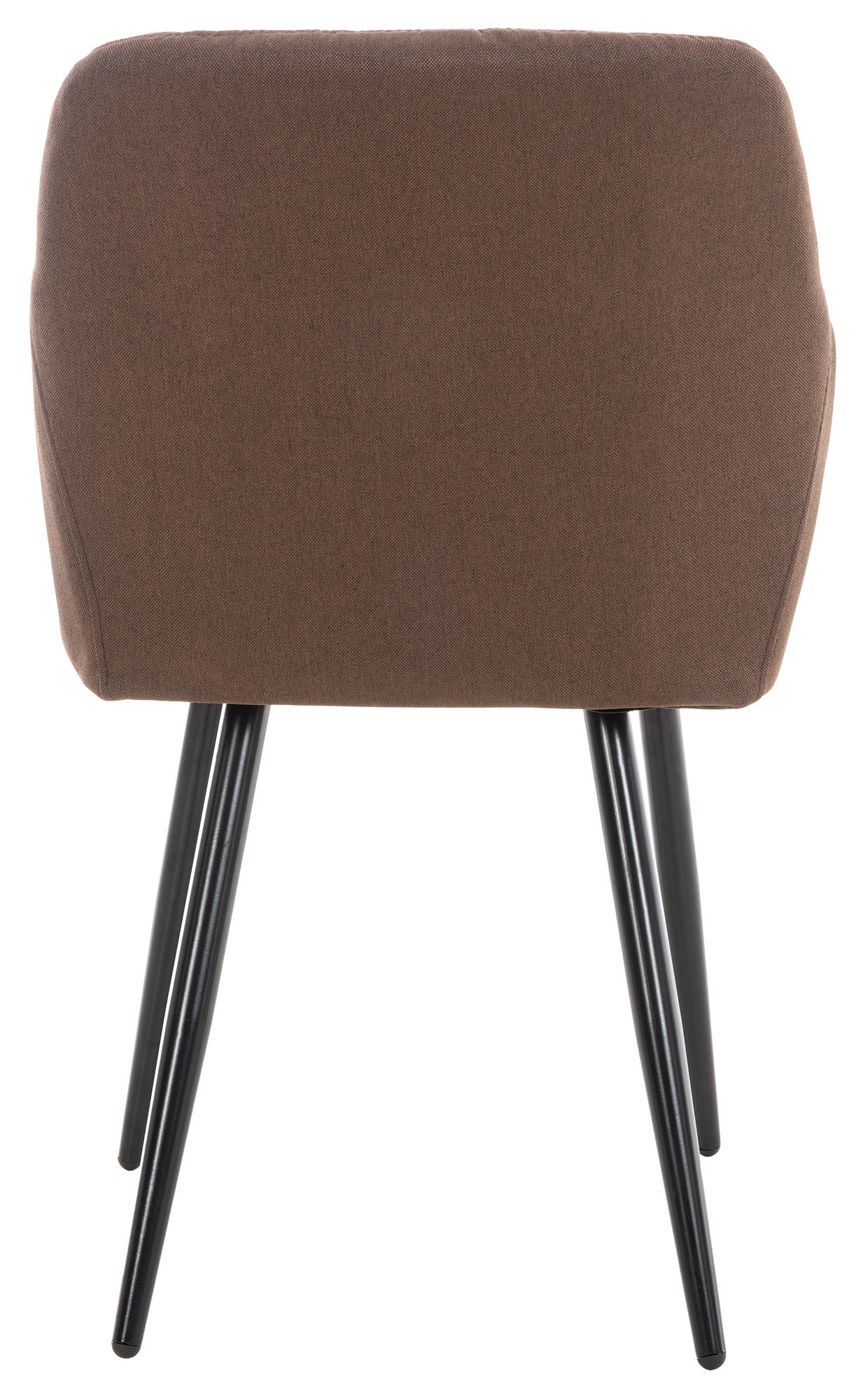 Lot de 4 chaises de salle à manger Shila avec Piètement en Métal noir