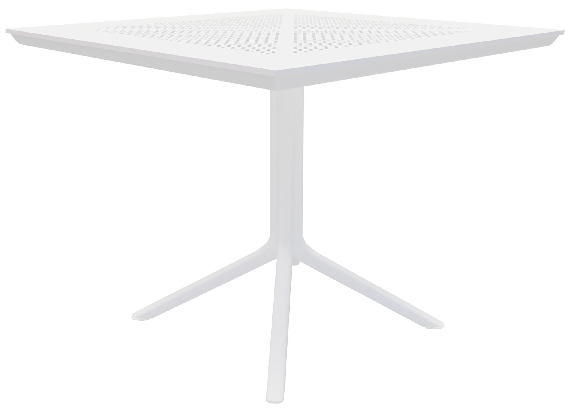 Table de jardin Lenval 80x80 cm Table d'extérieur en noir ou blanc