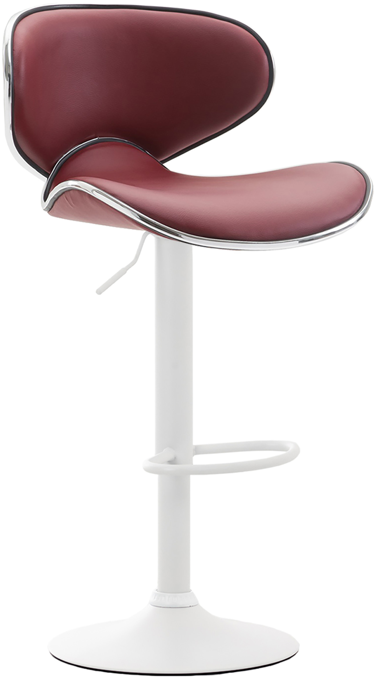 Tabouret de bar Las Vegas V2 similicuir avec pied en métal