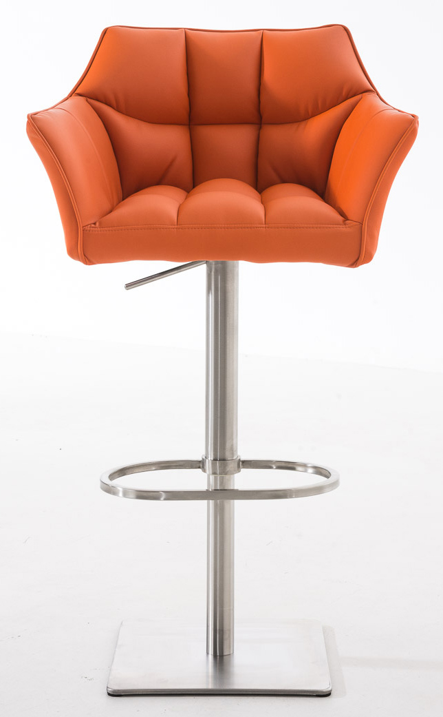 Lot de 2 tabourets de bar Damaso en similicuir