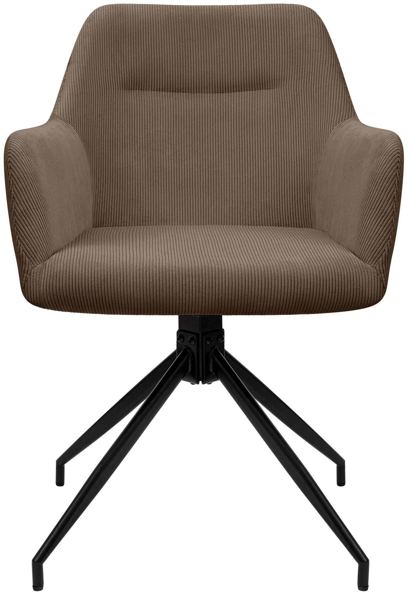 Chaise de salle à manger Merlinda en velours côtelé