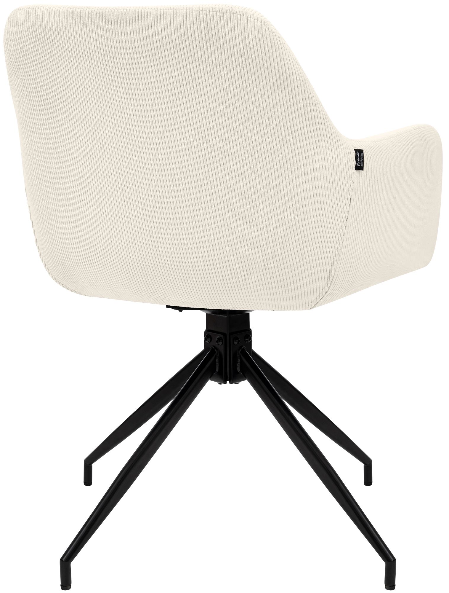 Chaise de salle à manger Merlinda en velours côtelé