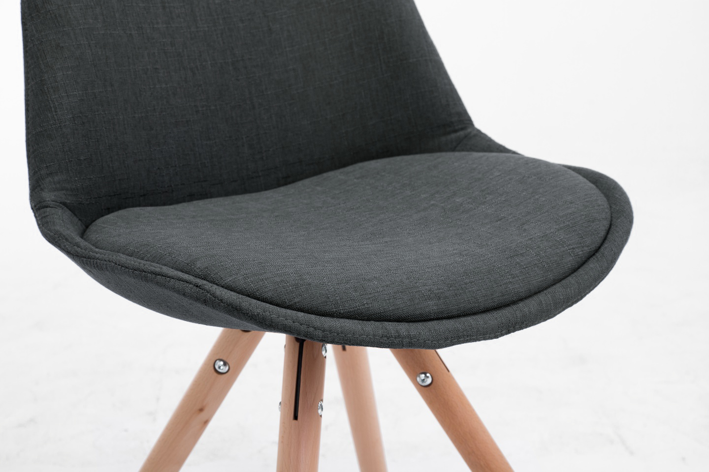 Chaise Toulouse tissu pieds ronds